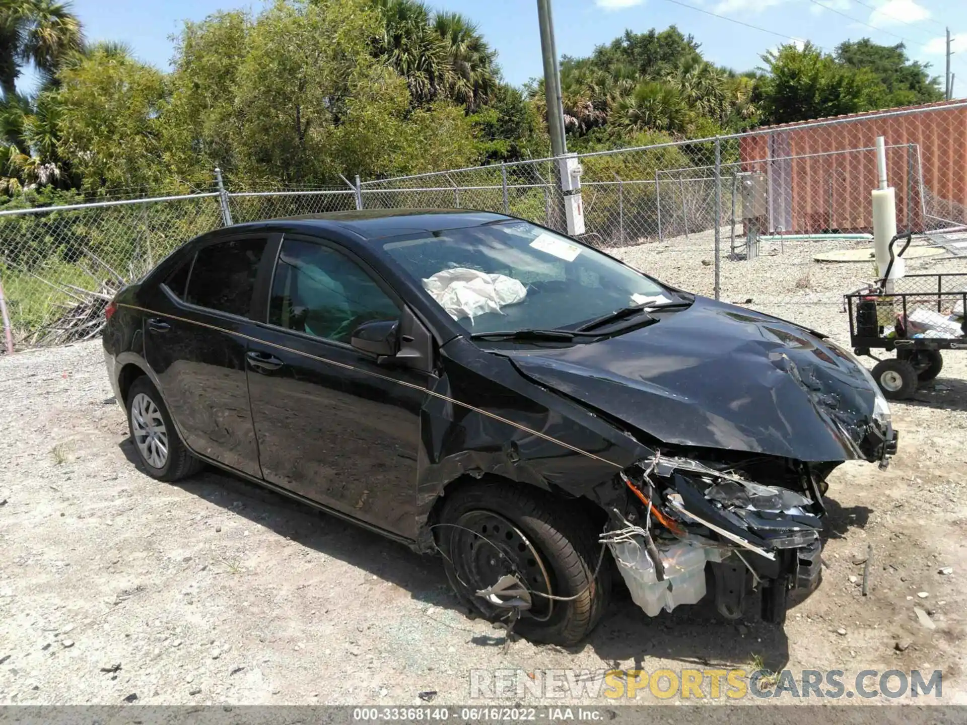 1 Photograph of a damaged car 2T1BURHEXKC186611 TOYOTA COROLLA 2019