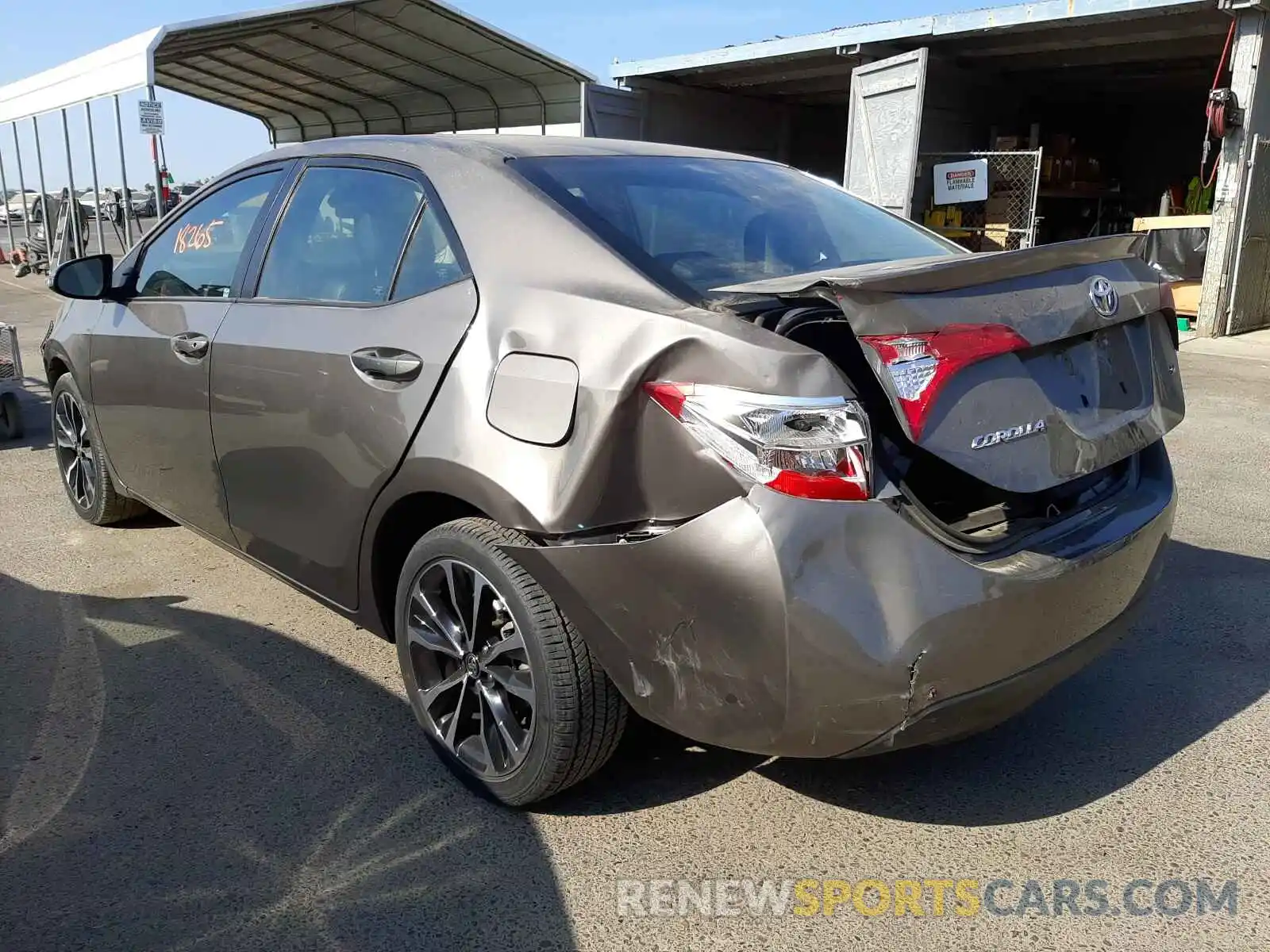 3 Photograph of a damaged car 2T1BURHEXKC187967 TOYOTA COROLLA 2019