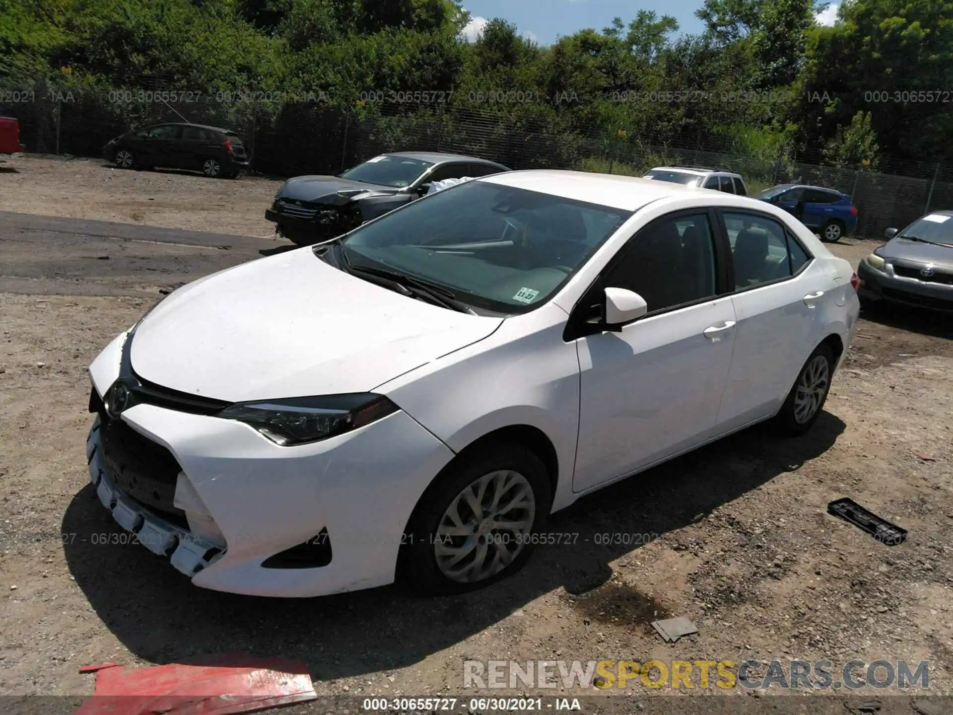 2 Photograph of a damaged car 2T1BURHEXKC188472 TOYOTA COROLLA 2019