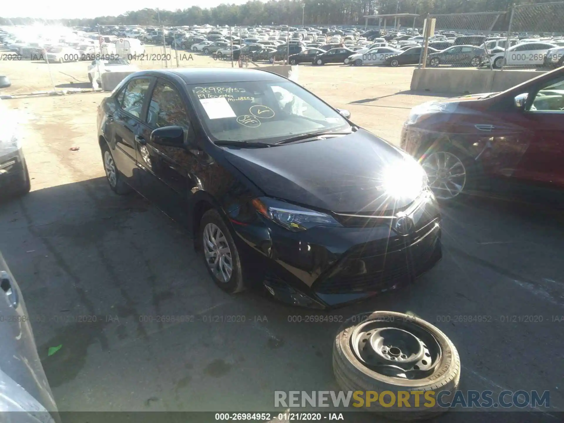 1 Photograph of a damaged car 2T1BURHEXKC188486 TOYOTA COROLLA 2019