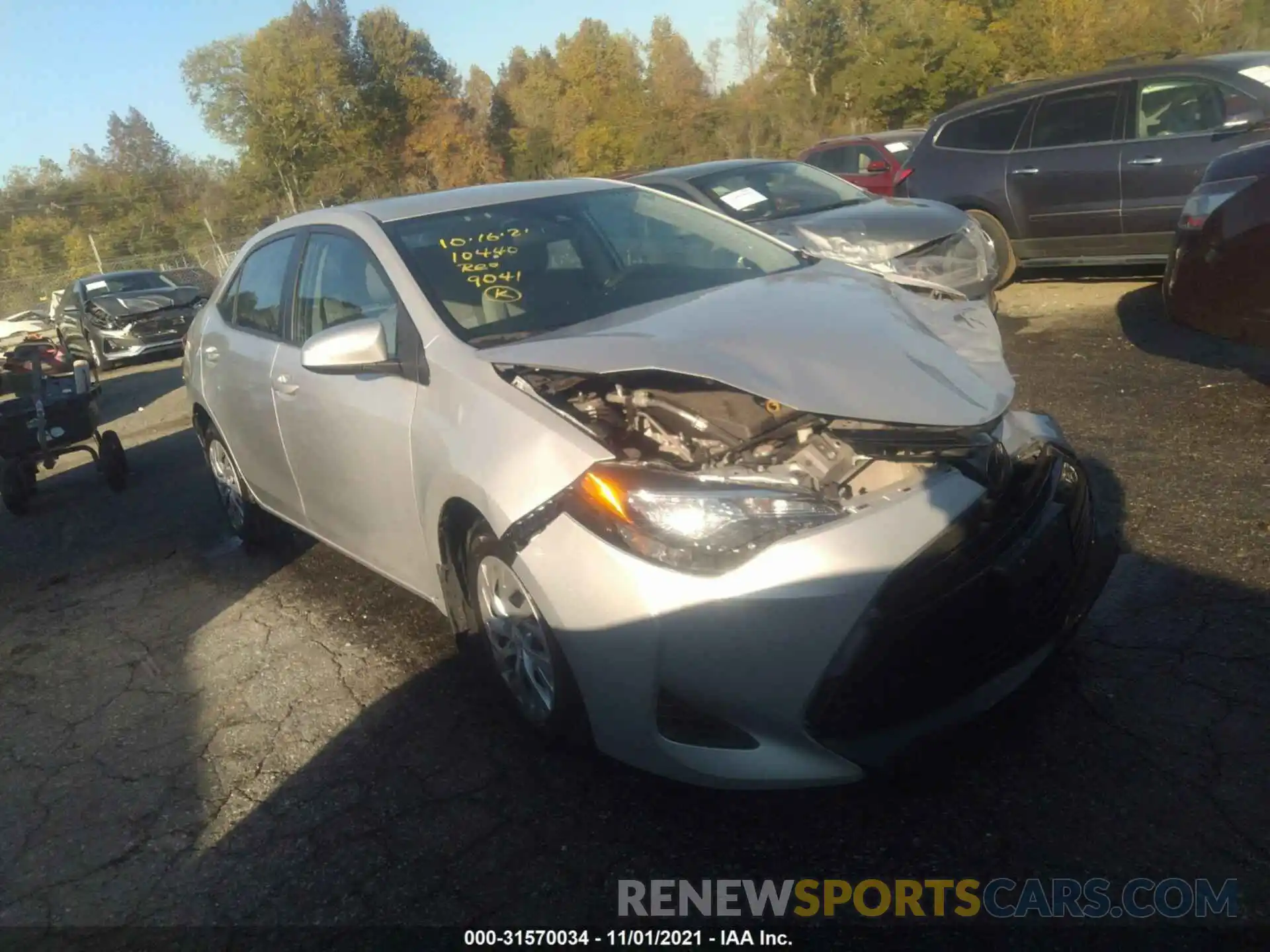 1 Photograph of a damaged car 2T1BURHEXKC189041 TOYOTA COROLLA 2019