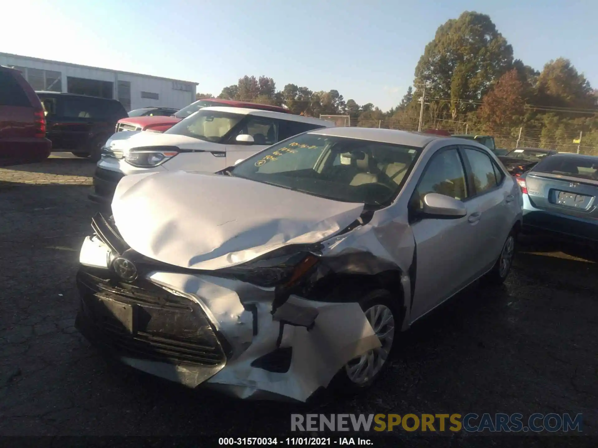 2 Photograph of a damaged car 2T1BURHEXKC189041 TOYOTA COROLLA 2019