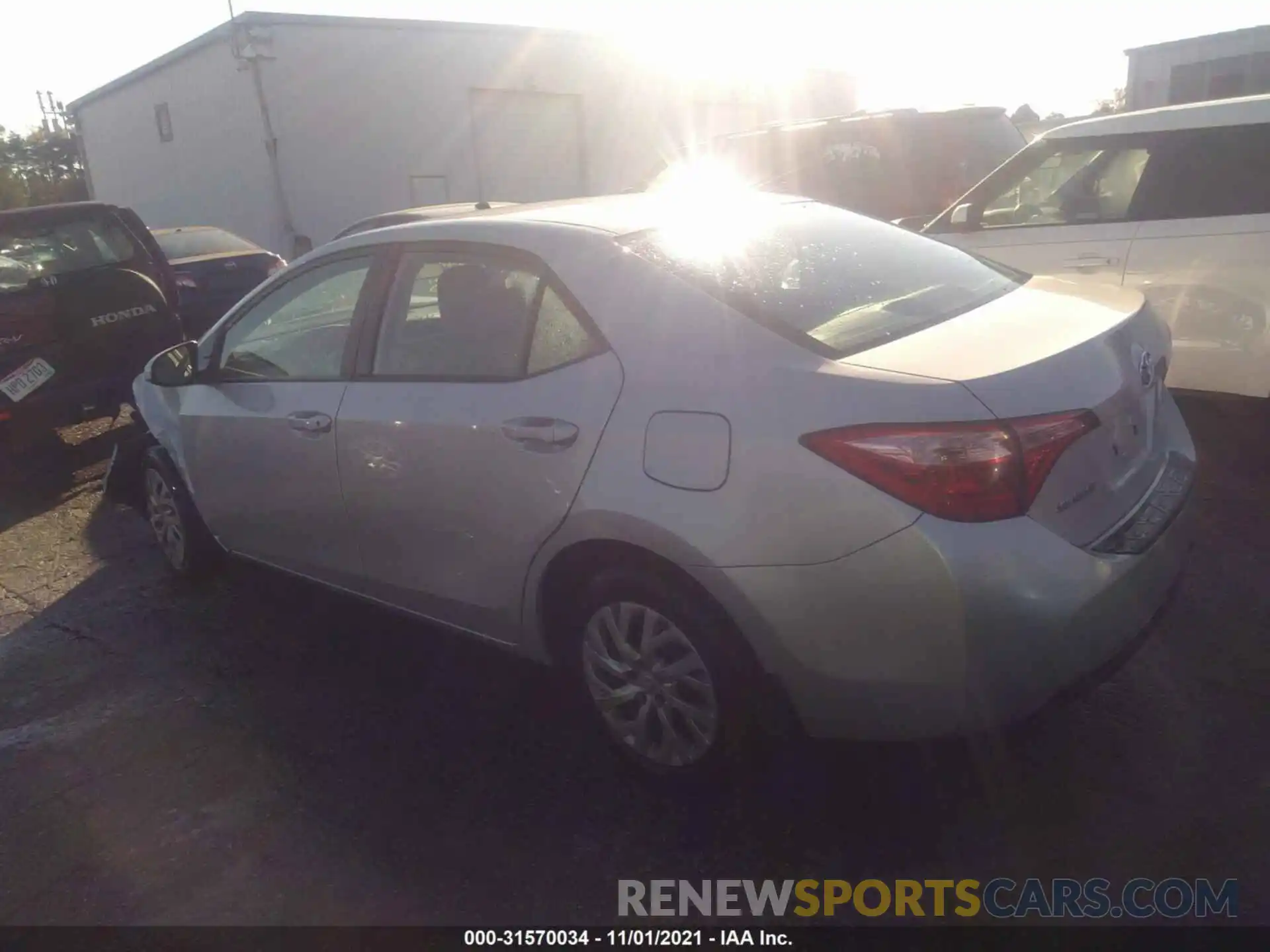 3 Photograph of a damaged car 2T1BURHEXKC189041 TOYOTA COROLLA 2019