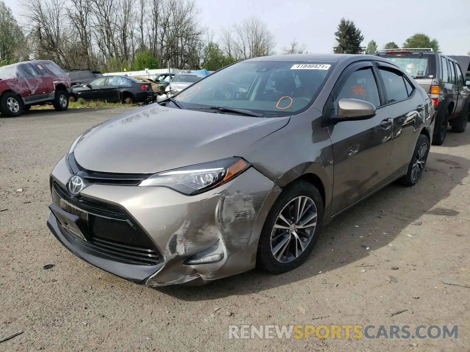 2 Photograph of a damaged car 2T1BURHEXKC189136 TOYOTA COROLLA 2019