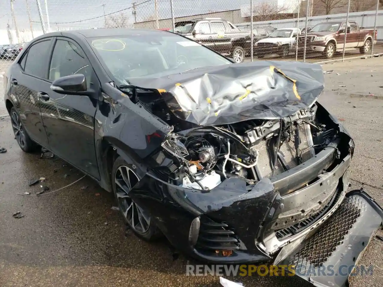 1 Photograph of a damaged car 2T1BURHEXKC190464 TOYOTA COROLLA 2019