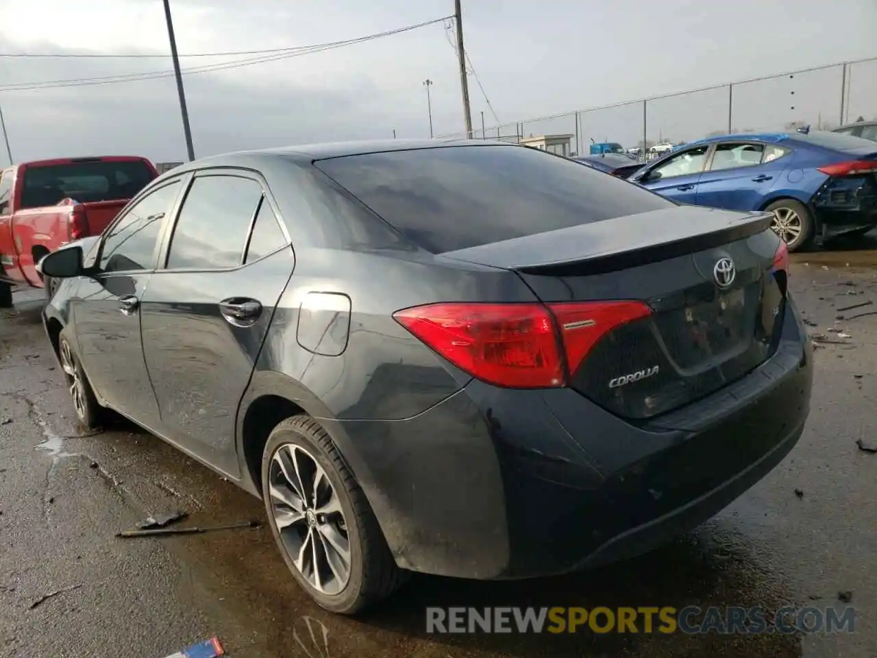 3 Photograph of a damaged car 2T1BURHEXKC190464 TOYOTA COROLLA 2019