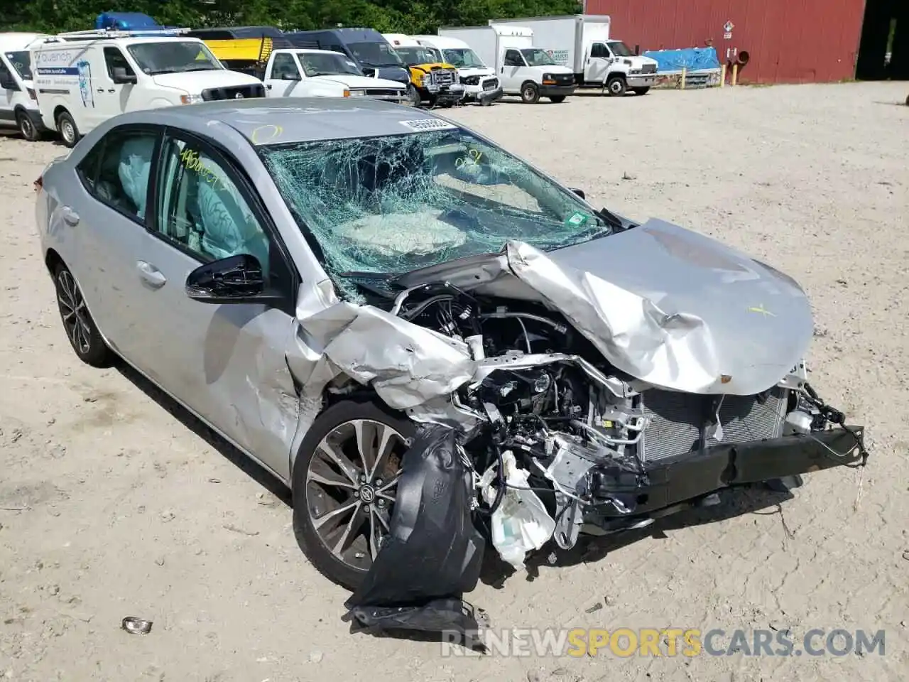 1 Photograph of a damaged car 2T1BURHEXKC190643 TOYOTA COROLLA 2019