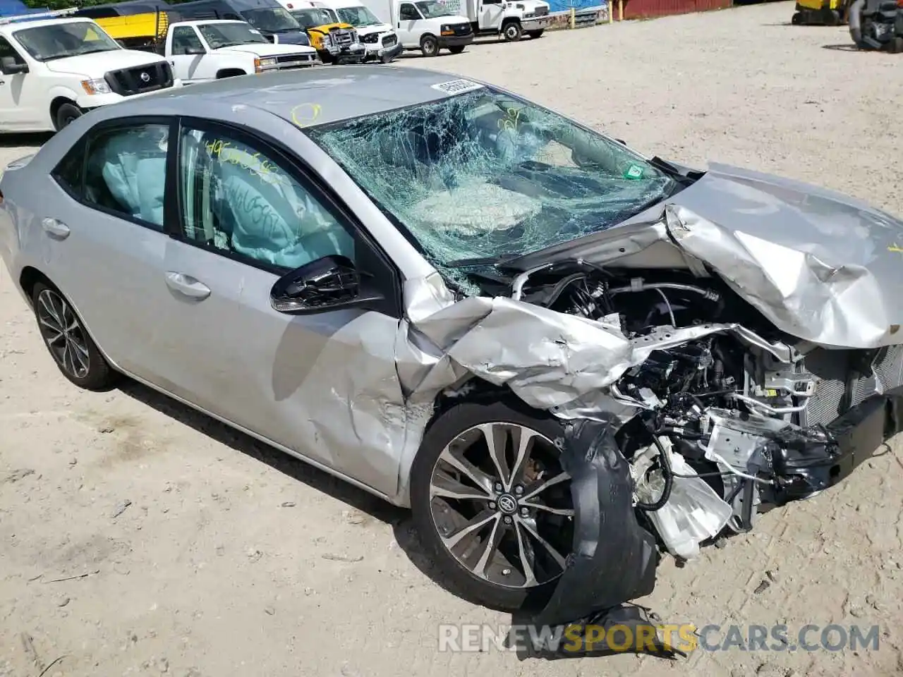 9 Photograph of a damaged car 2T1BURHEXKC190643 TOYOTA COROLLA 2019