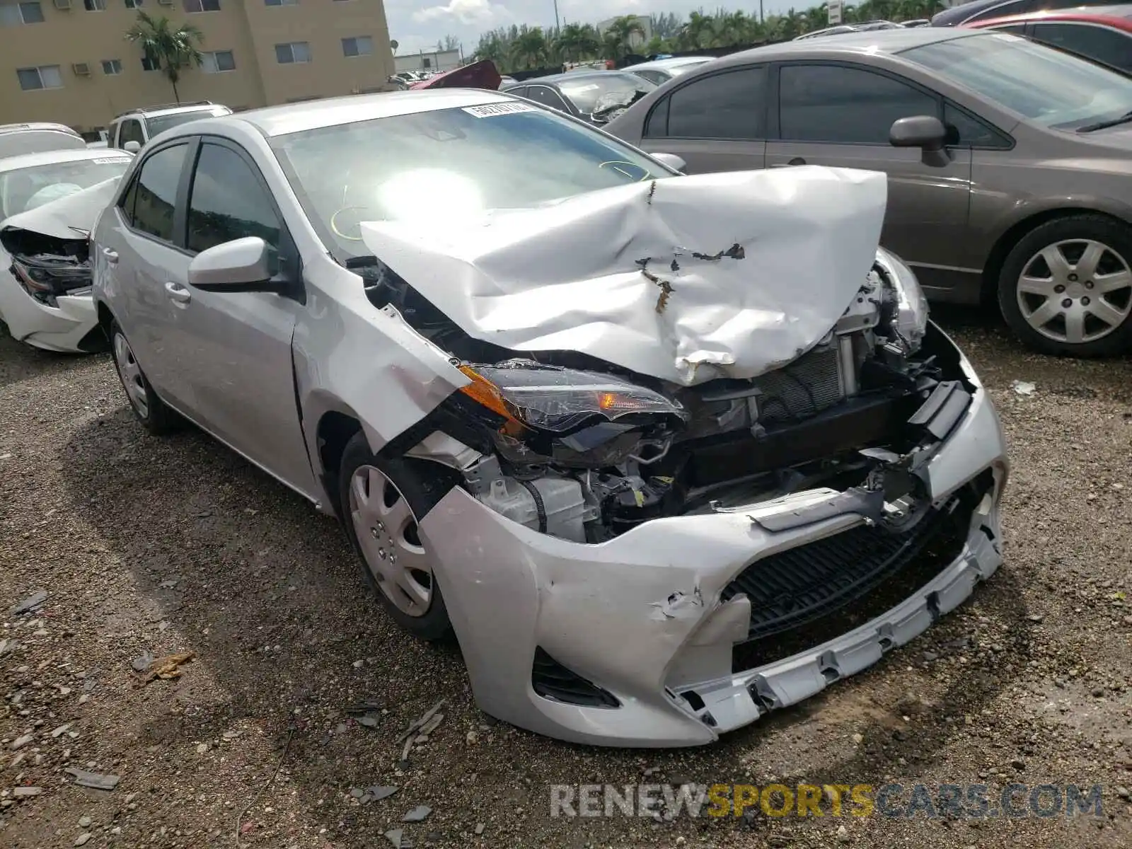 1 Photograph of a damaged car 2T1BURHEXKC191033 TOYOTA COROLLA 2019