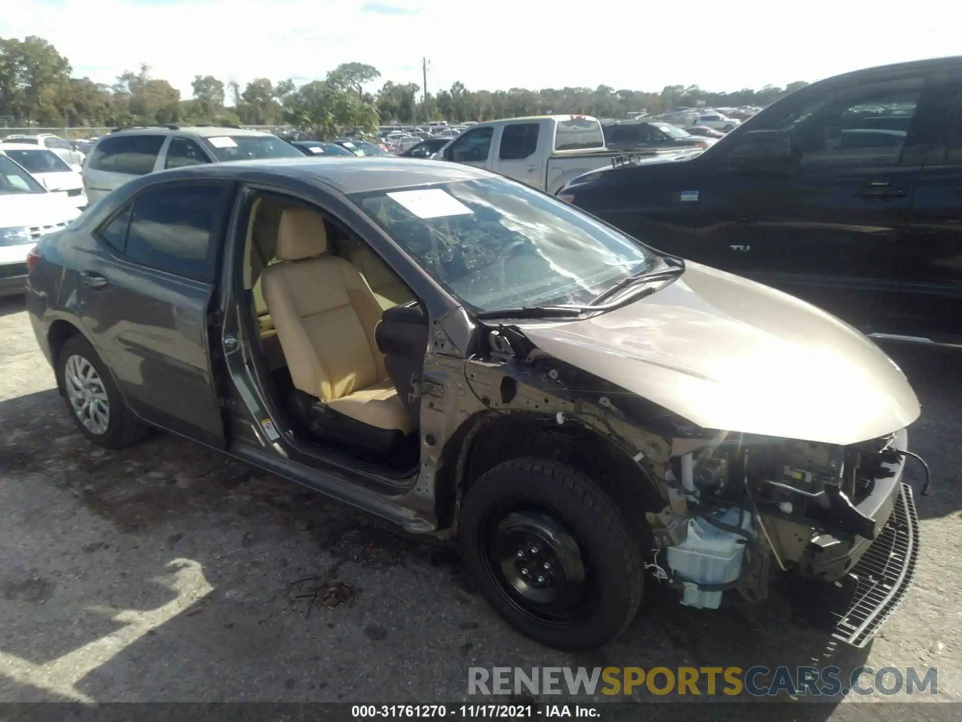 1 Photograph of a damaged car 2T1BURHEXKC191601 TOYOTA COROLLA 2019