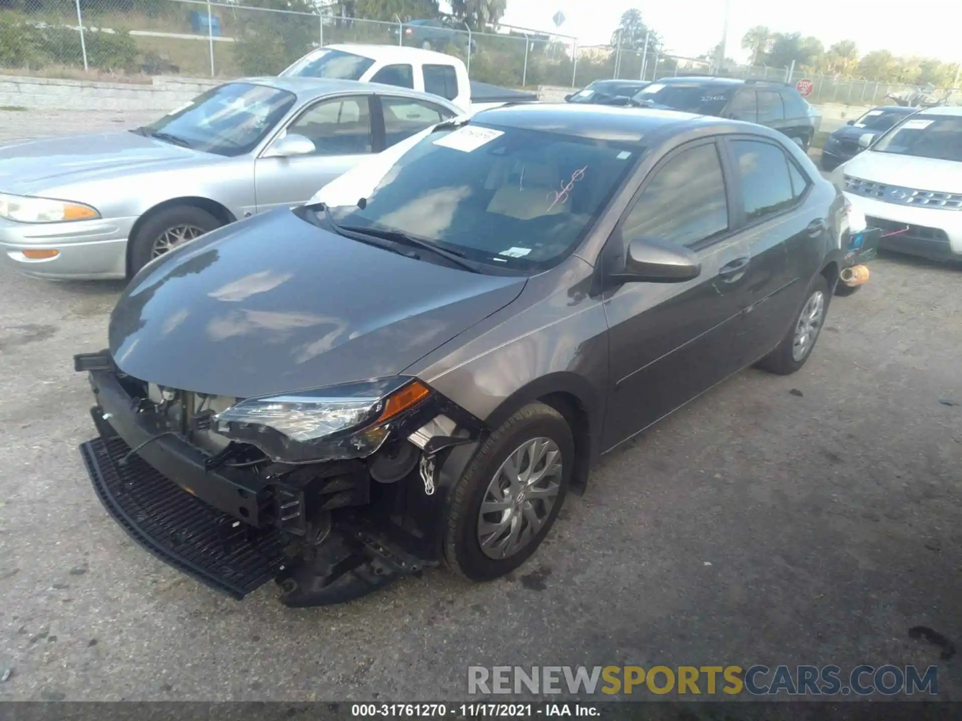 2 Photograph of a damaged car 2T1BURHEXKC191601 TOYOTA COROLLA 2019