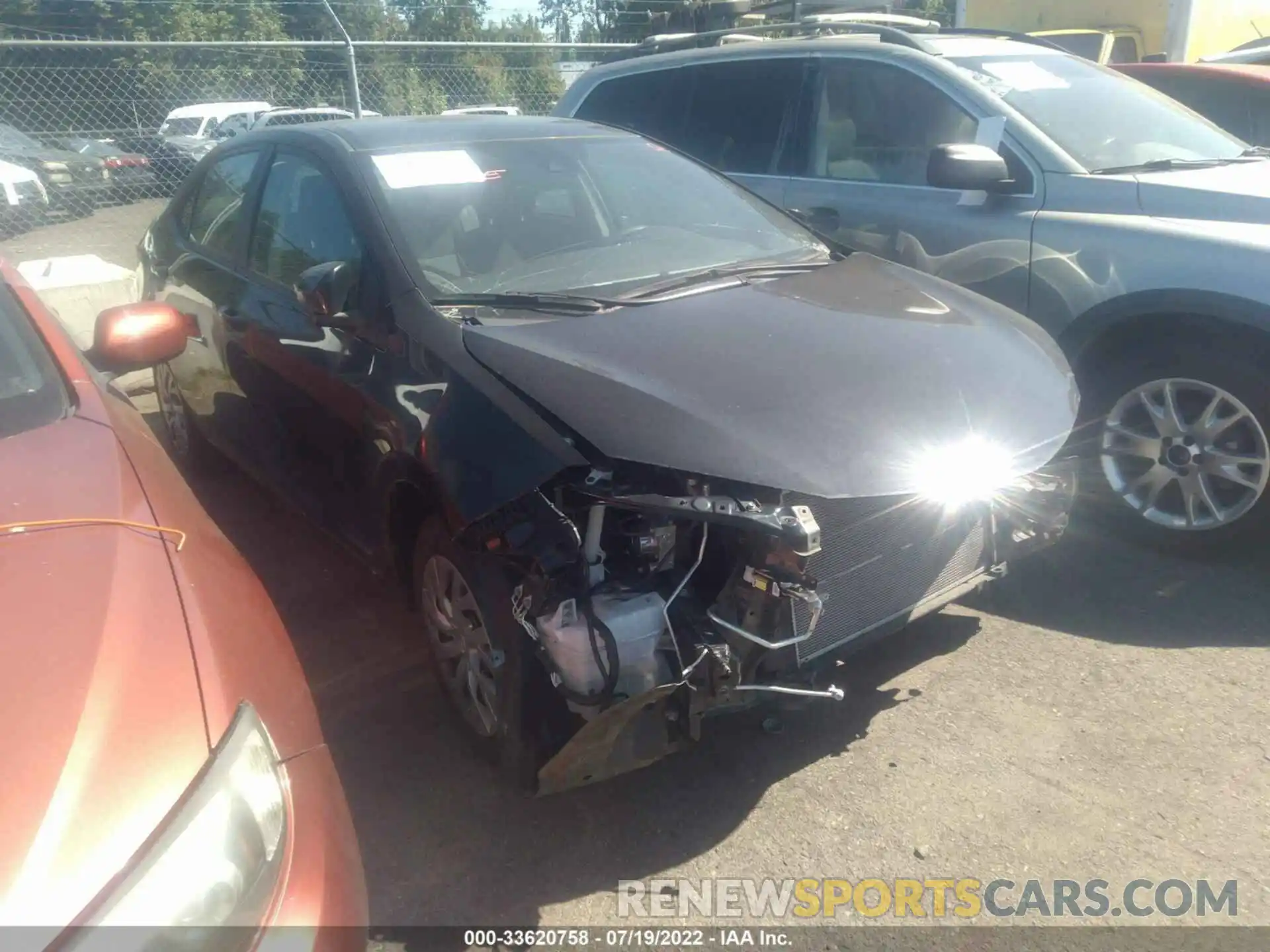 1 Photograph of a damaged car 2T1BURHEXKC191890 TOYOTA COROLLA 2019