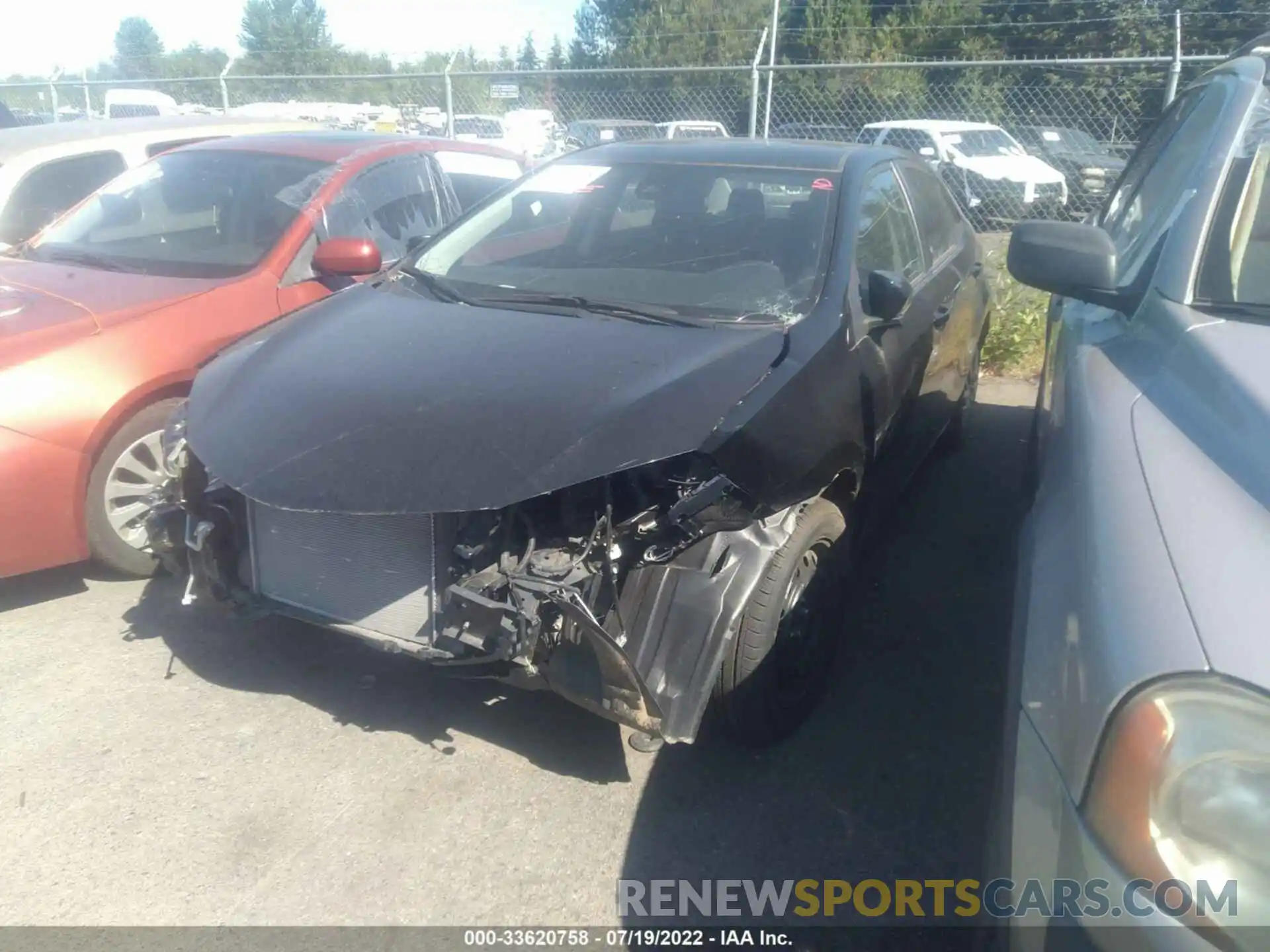 2 Photograph of a damaged car 2T1BURHEXKC191890 TOYOTA COROLLA 2019