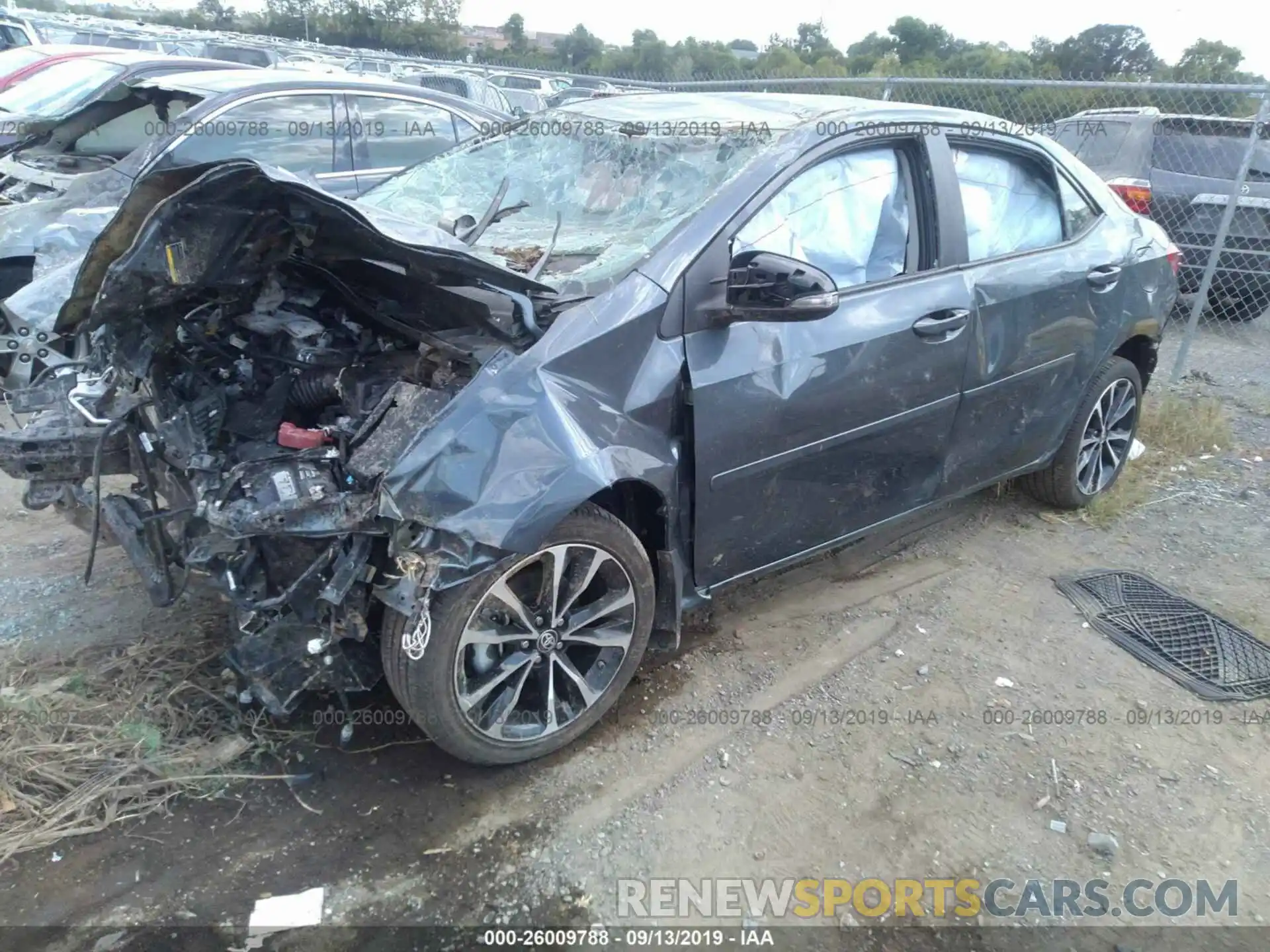 2 Photograph of a damaged car 2T1BURHEXKC192232 TOYOTA COROLLA 2019