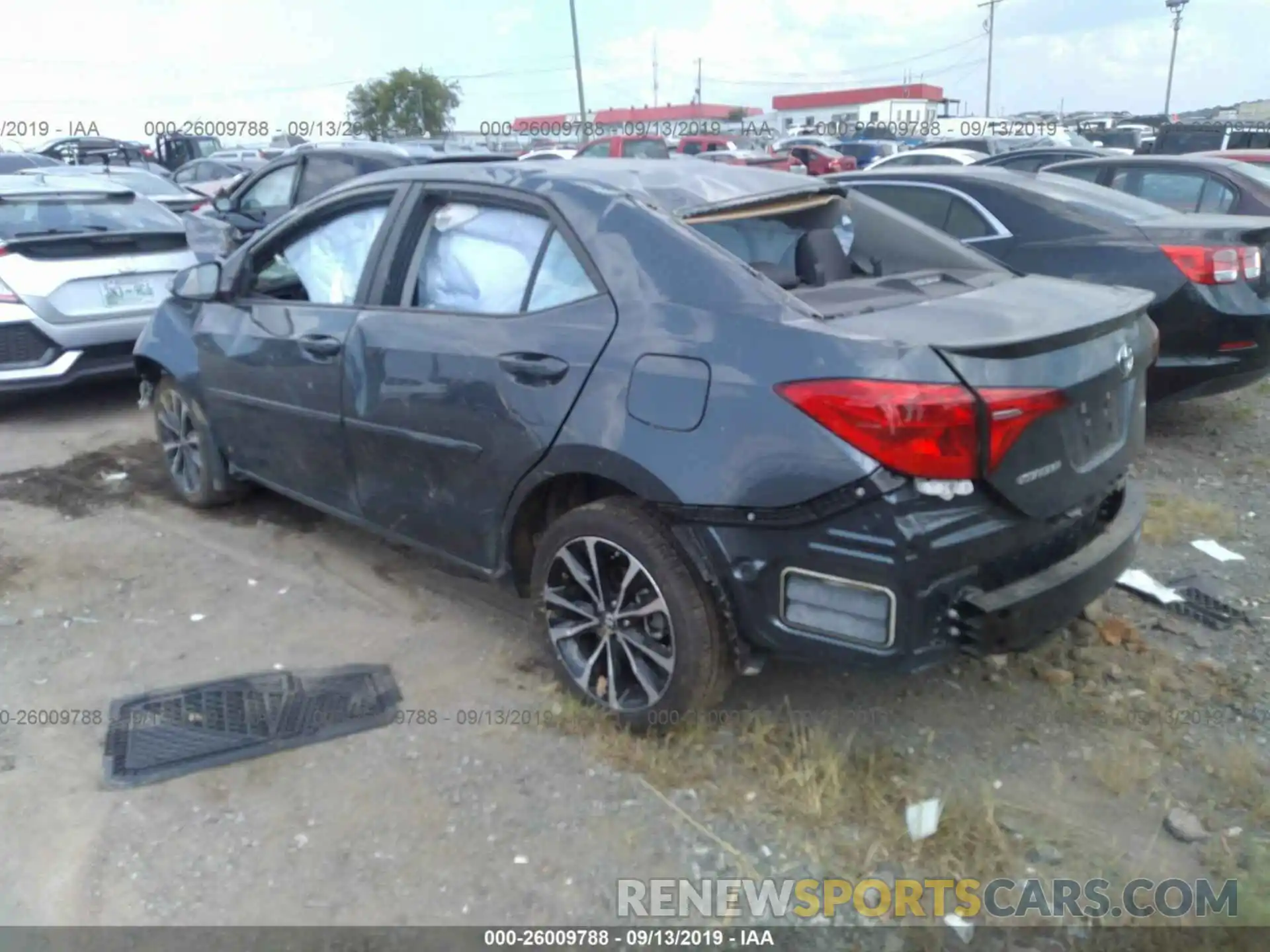 3 Photograph of a damaged car 2T1BURHEXKC192232 TOYOTA COROLLA 2019