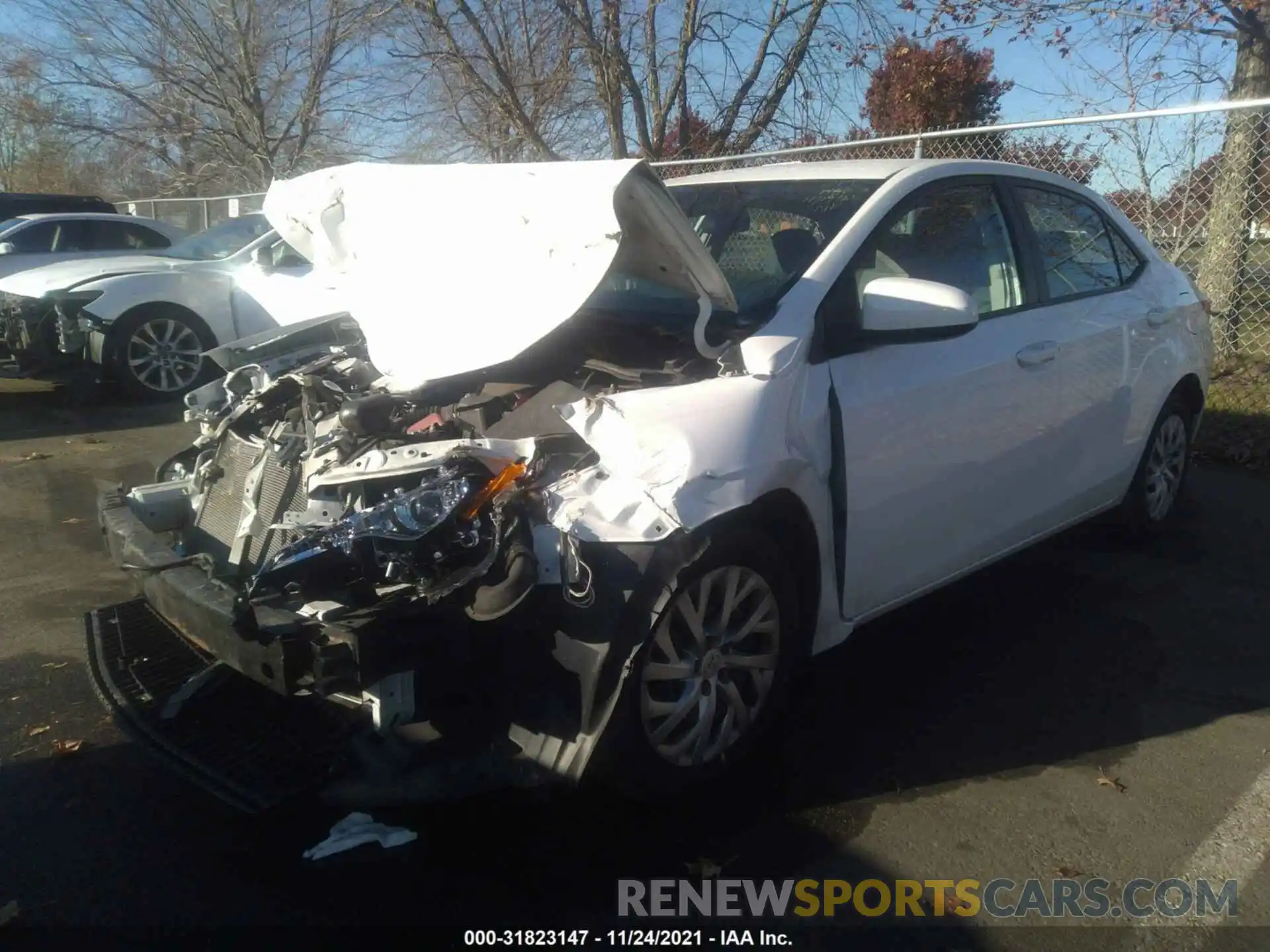 2 Photograph of a damaged car 2T1BURHEXKC192960 TOYOTA COROLLA 2019