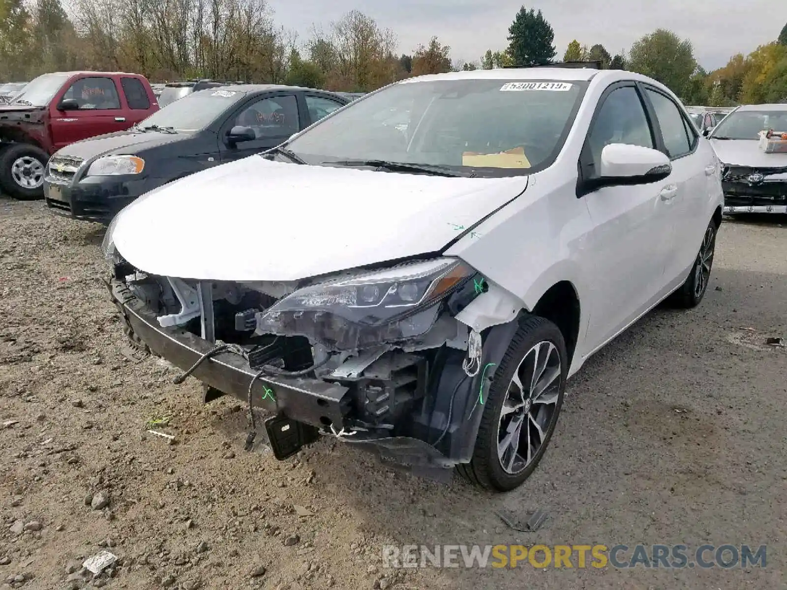 2 Photograph of a damaged car 2T1BURHEXKC192988 TOYOTA COROLLA 2019