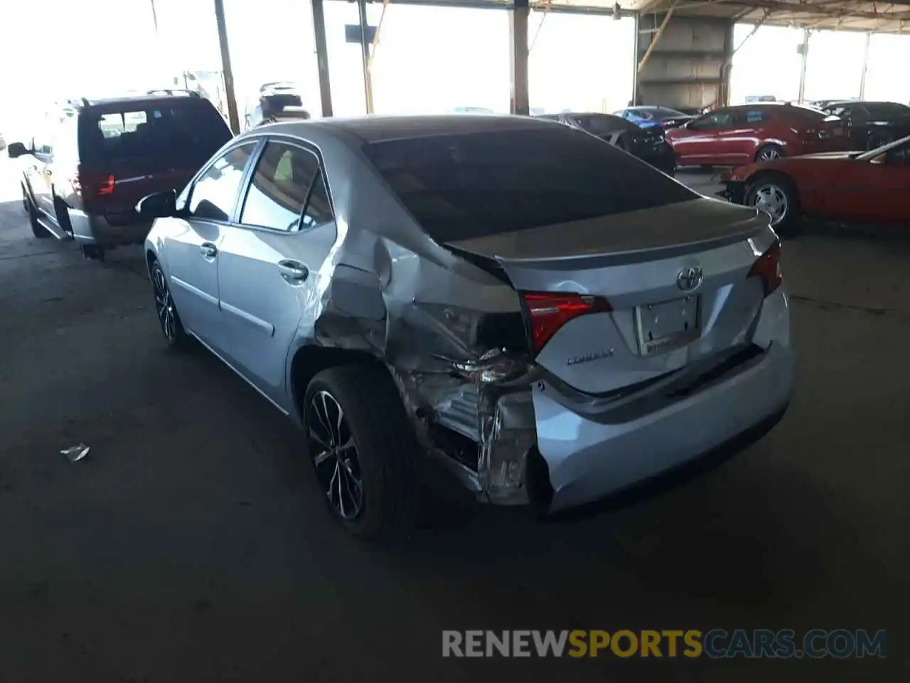 3 Photograph of a damaged car 2T1BURHEXKC193381 TOYOTA COROLLA 2019