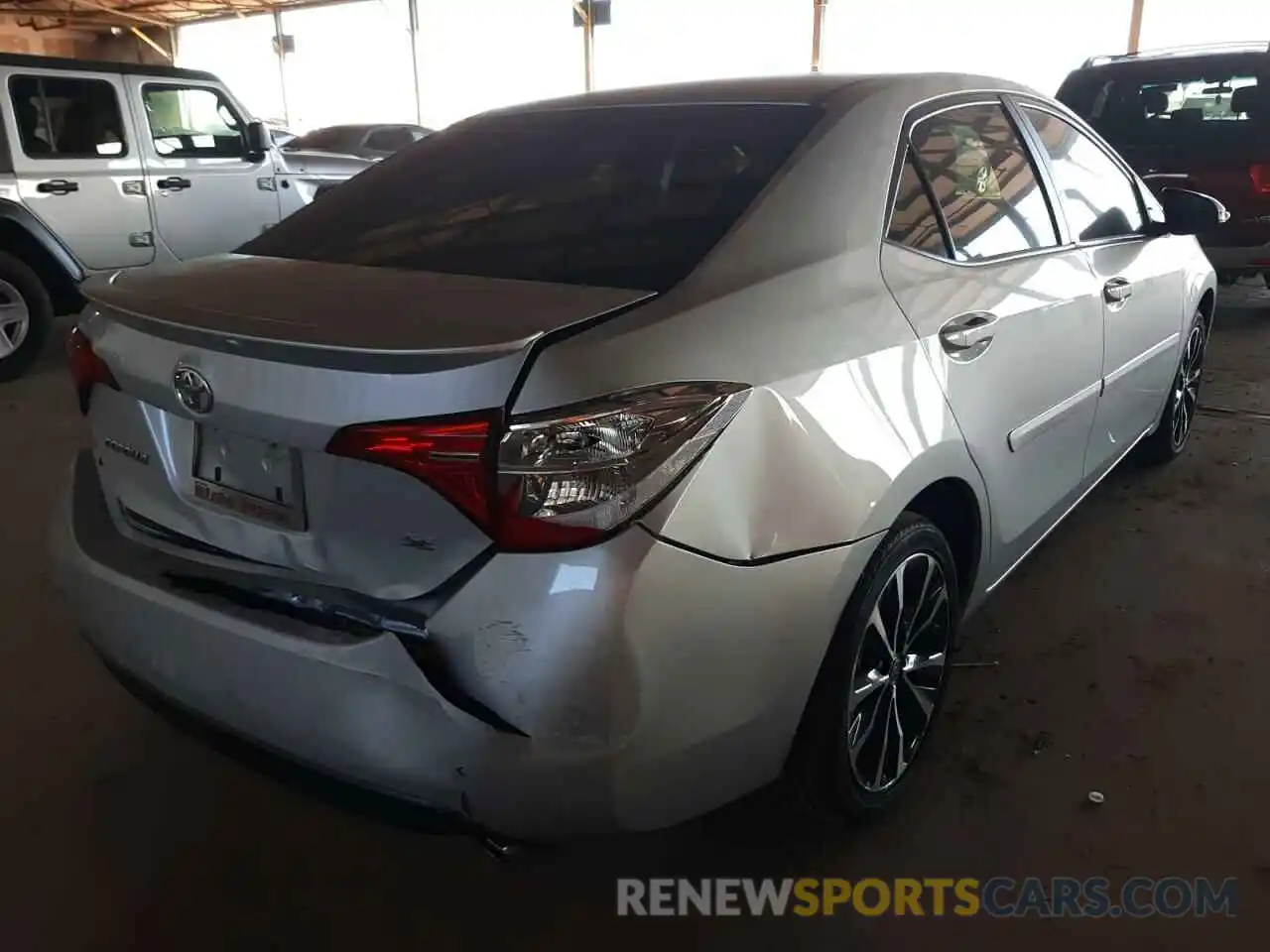 4 Photograph of a damaged car 2T1BURHEXKC193381 TOYOTA COROLLA 2019