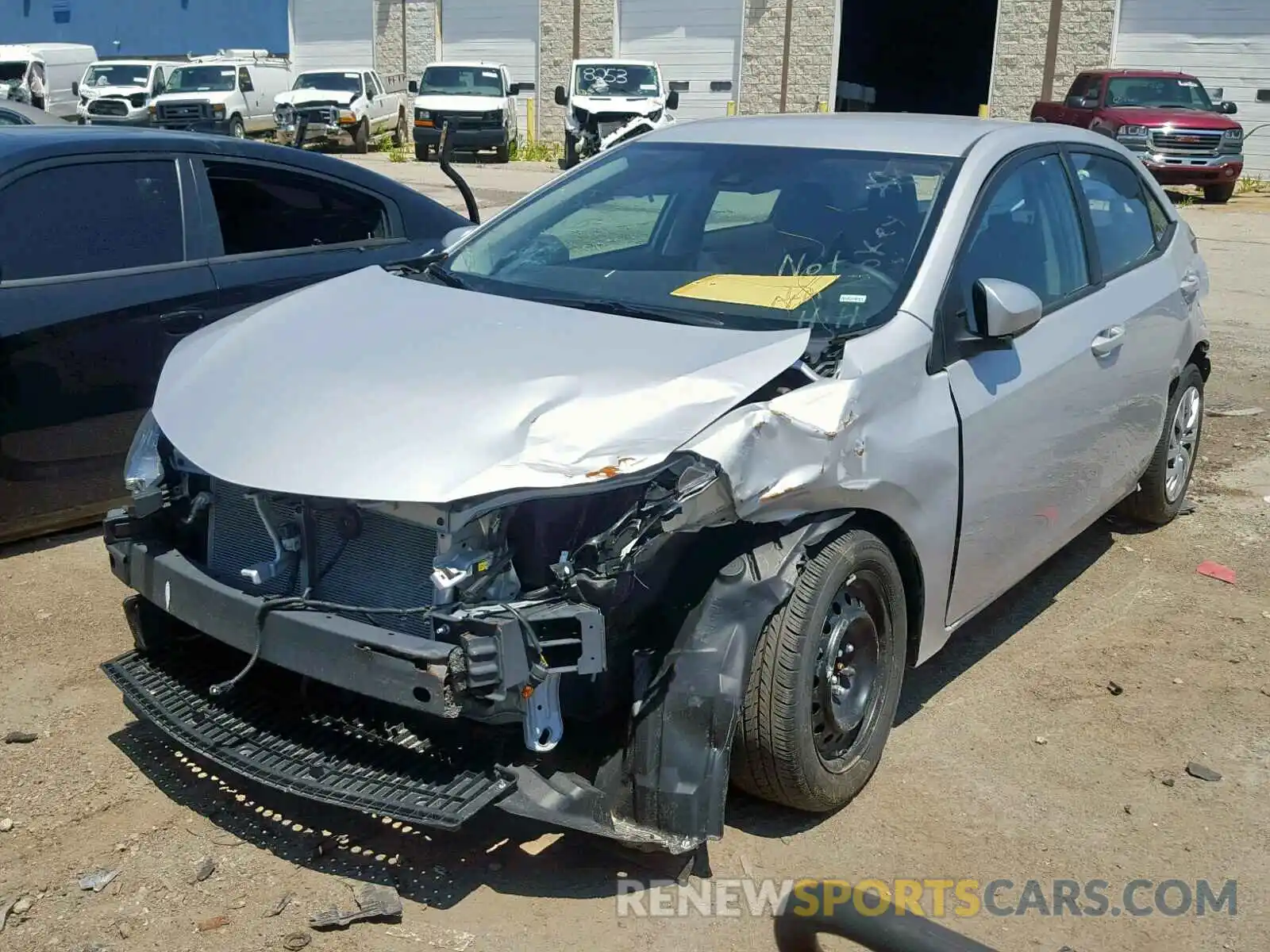 2 Photograph of a damaged car 2T1BURHEXKC193560 TOYOTA COROLLA 2019