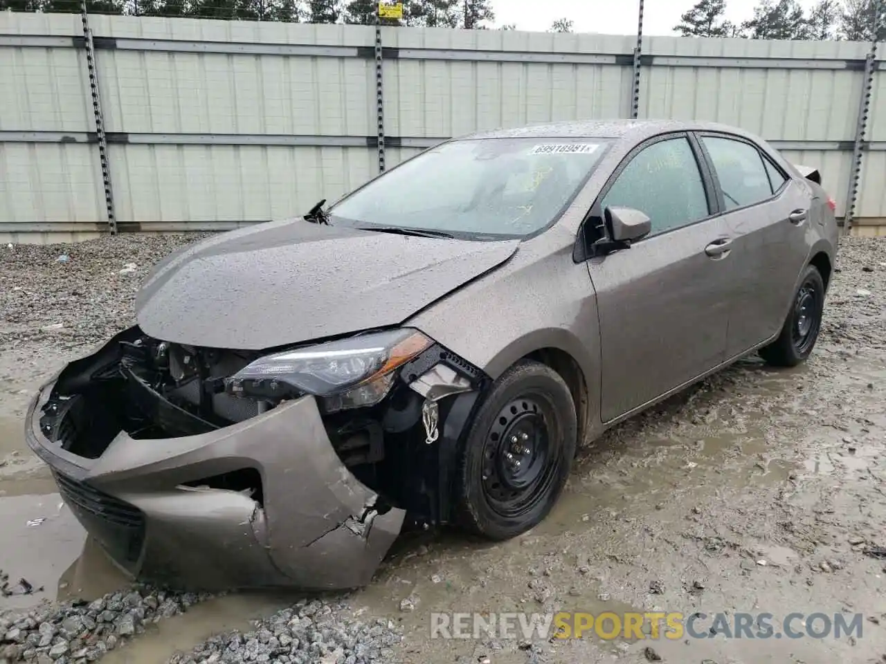 2 Photograph of a damaged car 2T1BURHEXKC193896 TOYOTA COROLLA 2019