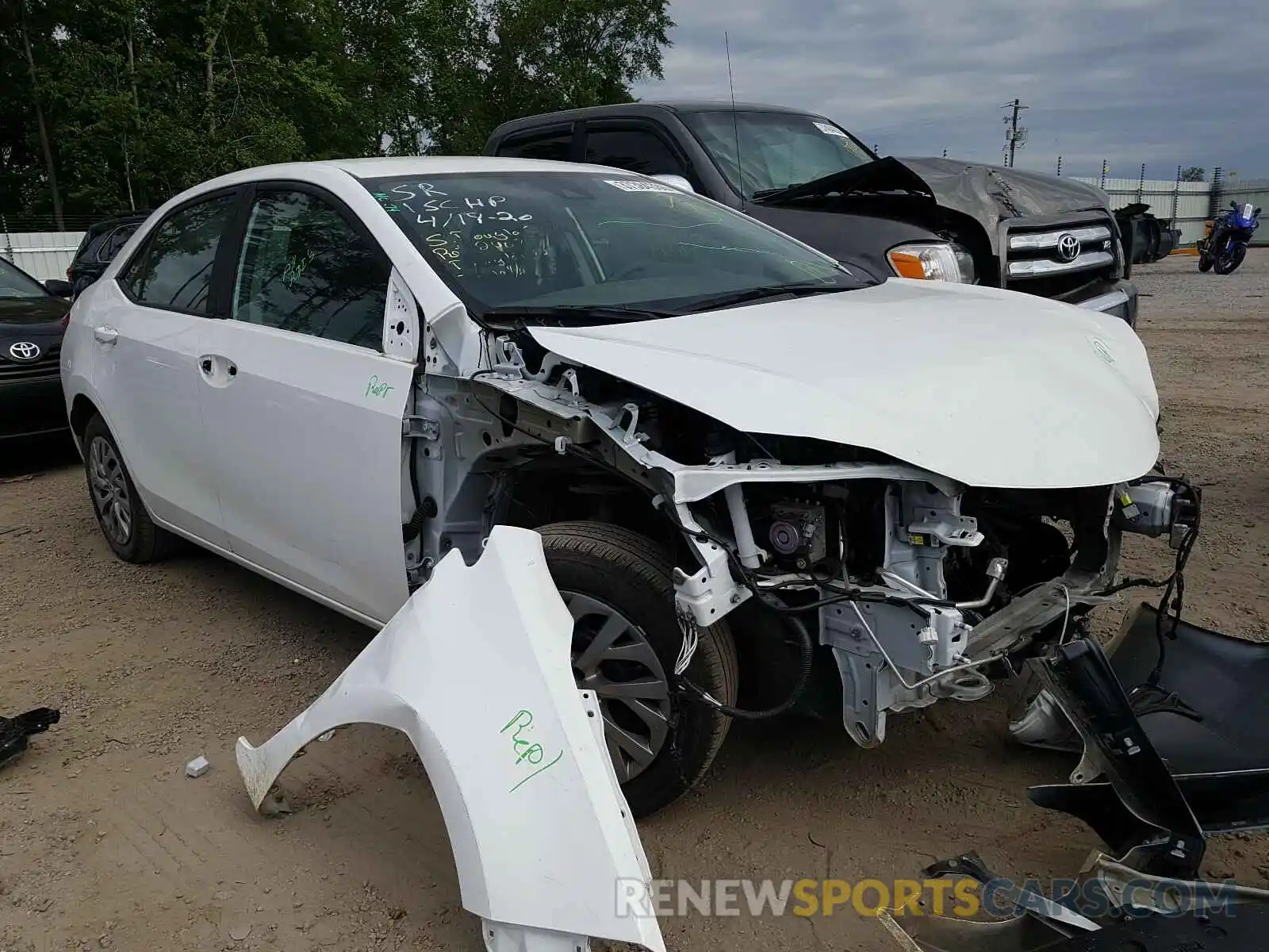 1 Photograph of a damaged car 2T1BURHEXKC193980 TOYOTA COROLLA 2019