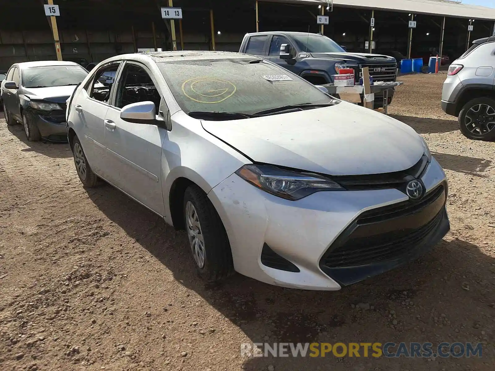 1 Photograph of a damaged car 2T1BURHEXKC194188 TOYOTA COROLLA 2019