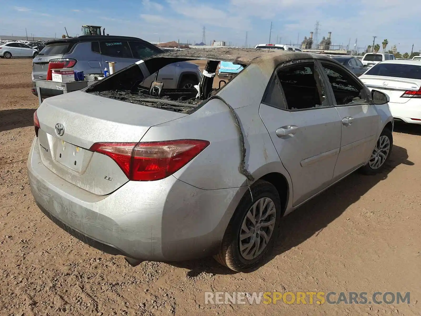 4 Photograph of a damaged car 2T1BURHEXKC194188 TOYOTA COROLLA 2019