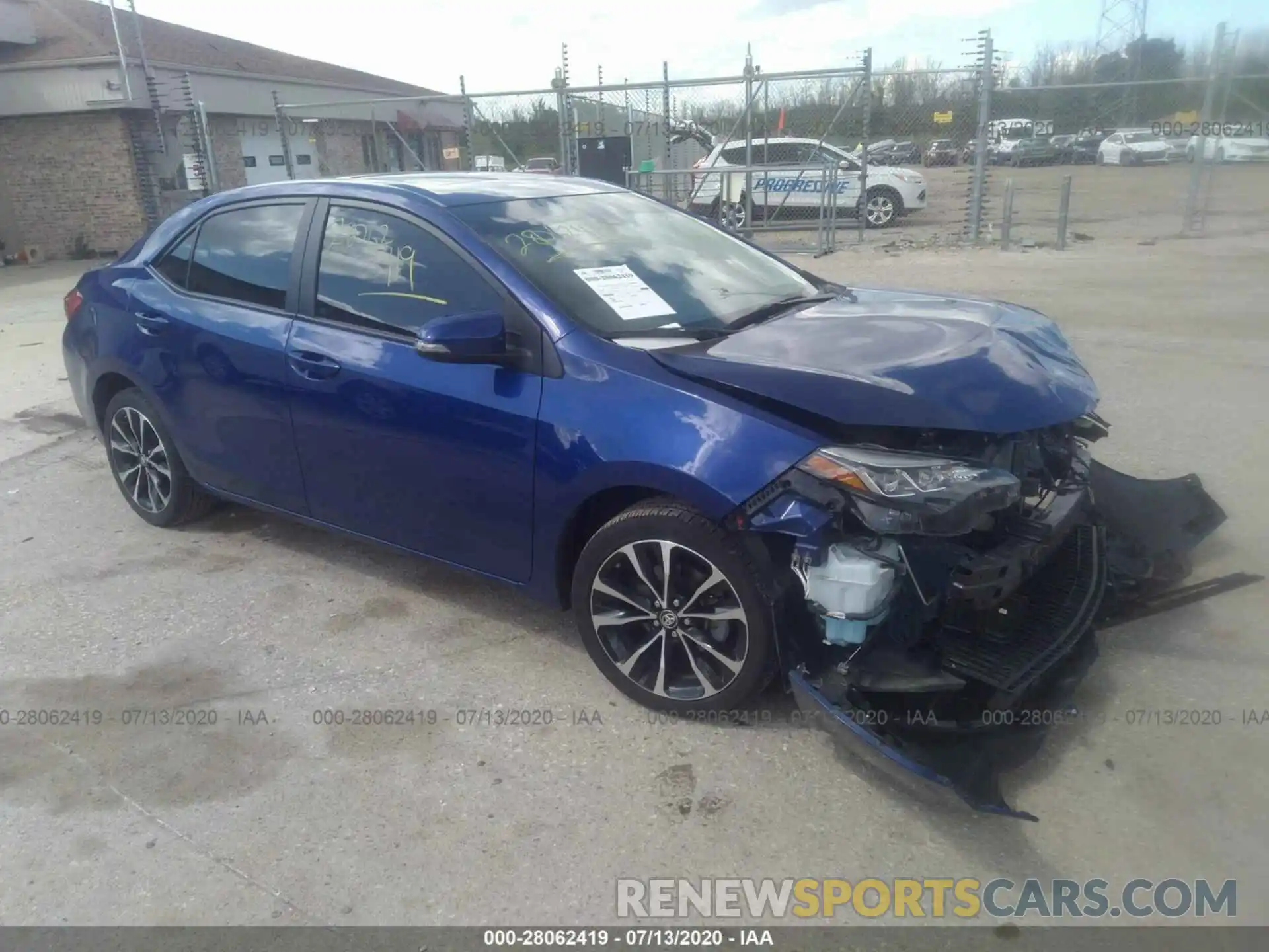 1 Photograph of a damaged car 2T1BURHEXKC194210 TOYOTA COROLLA 2019