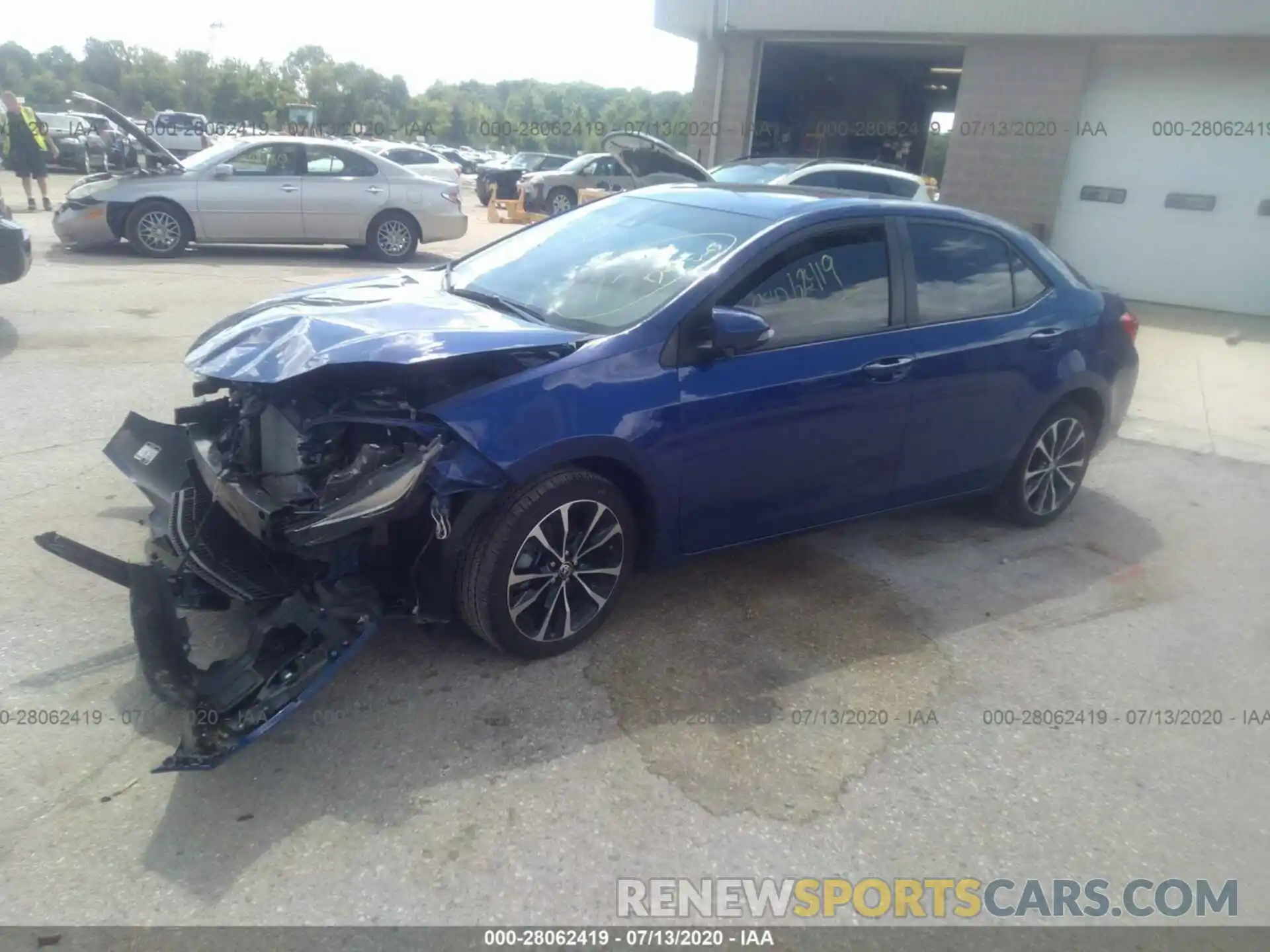 2 Photograph of a damaged car 2T1BURHEXKC194210 TOYOTA COROLLA 2019