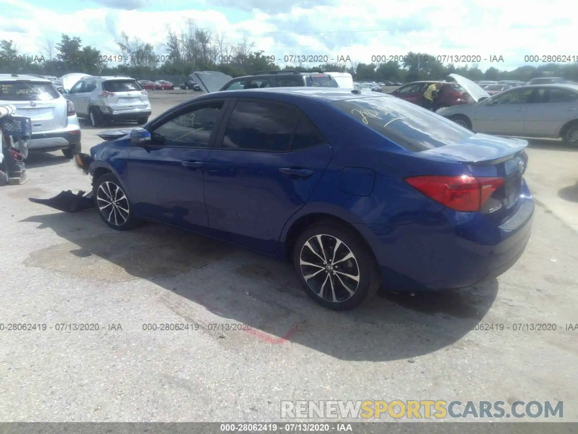 3 Photograph of a damaged car 2T1BURHEXKC194210 TOYOTA COROLLA 2019