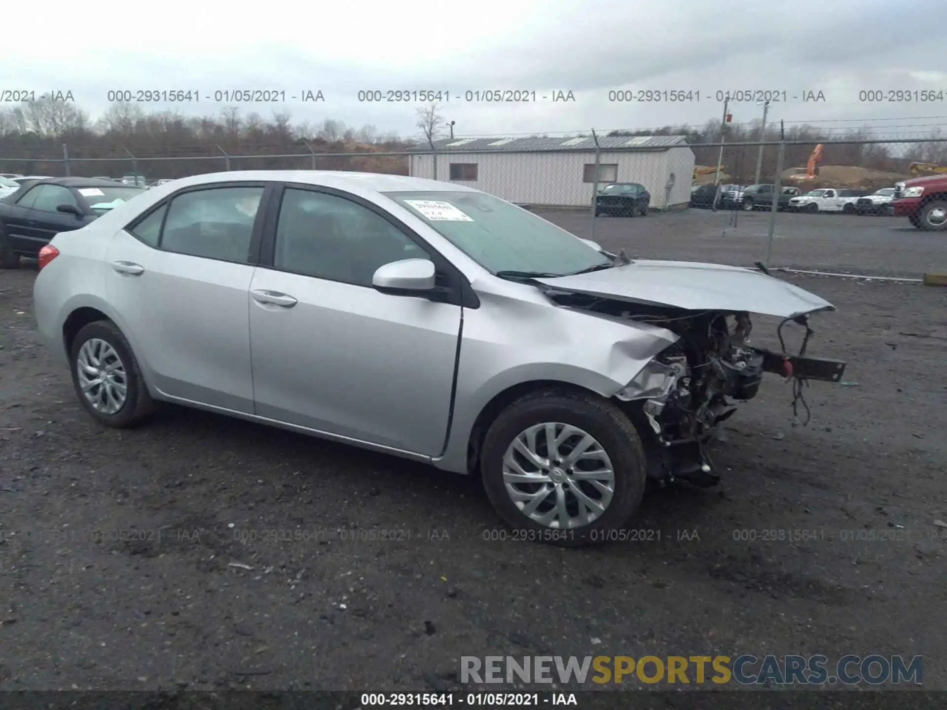 1 Photograph of a damaged car 2T1BURHEXKC195194 TOYOTA COROLLA 2019