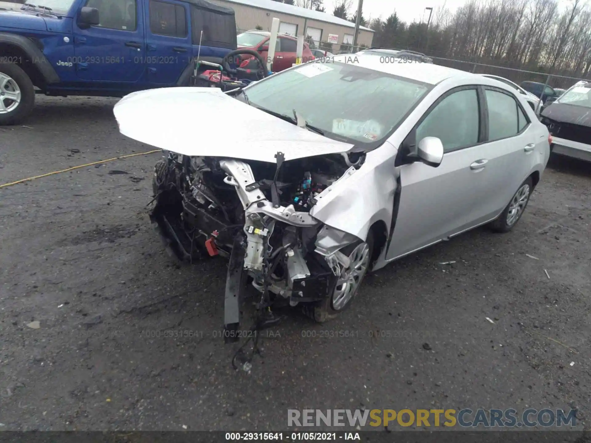 2 Photograph of a damaged car 2T1BURHEXKC195194 TOYOTA COROLLA 2019