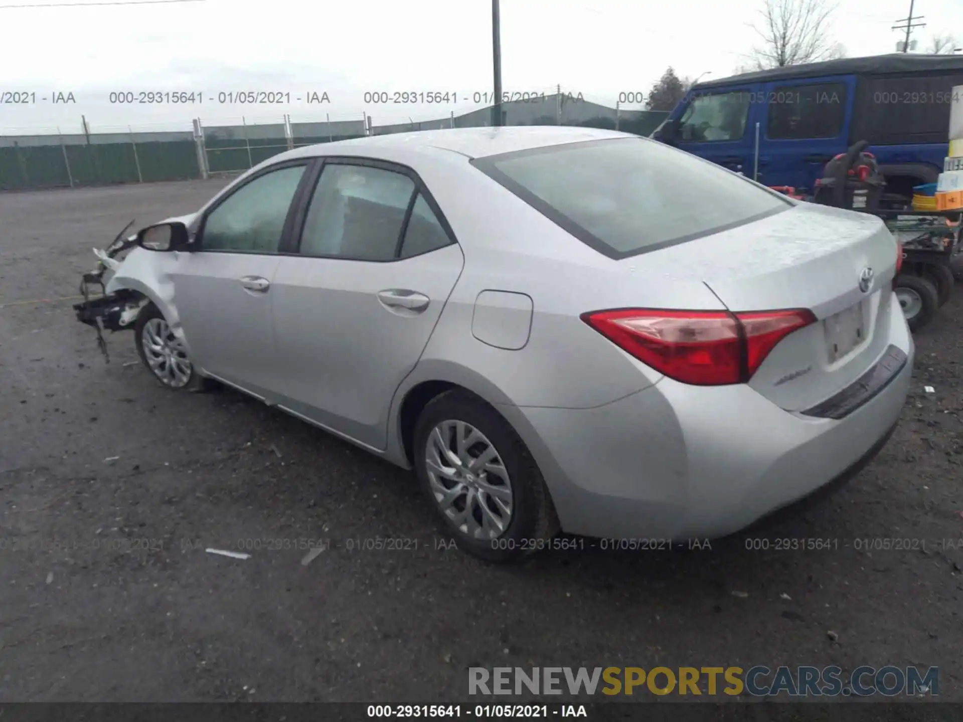 3 Photograph of a damaged car 2T1BURHEXKC195194 TOYOTA COROLLA 2019