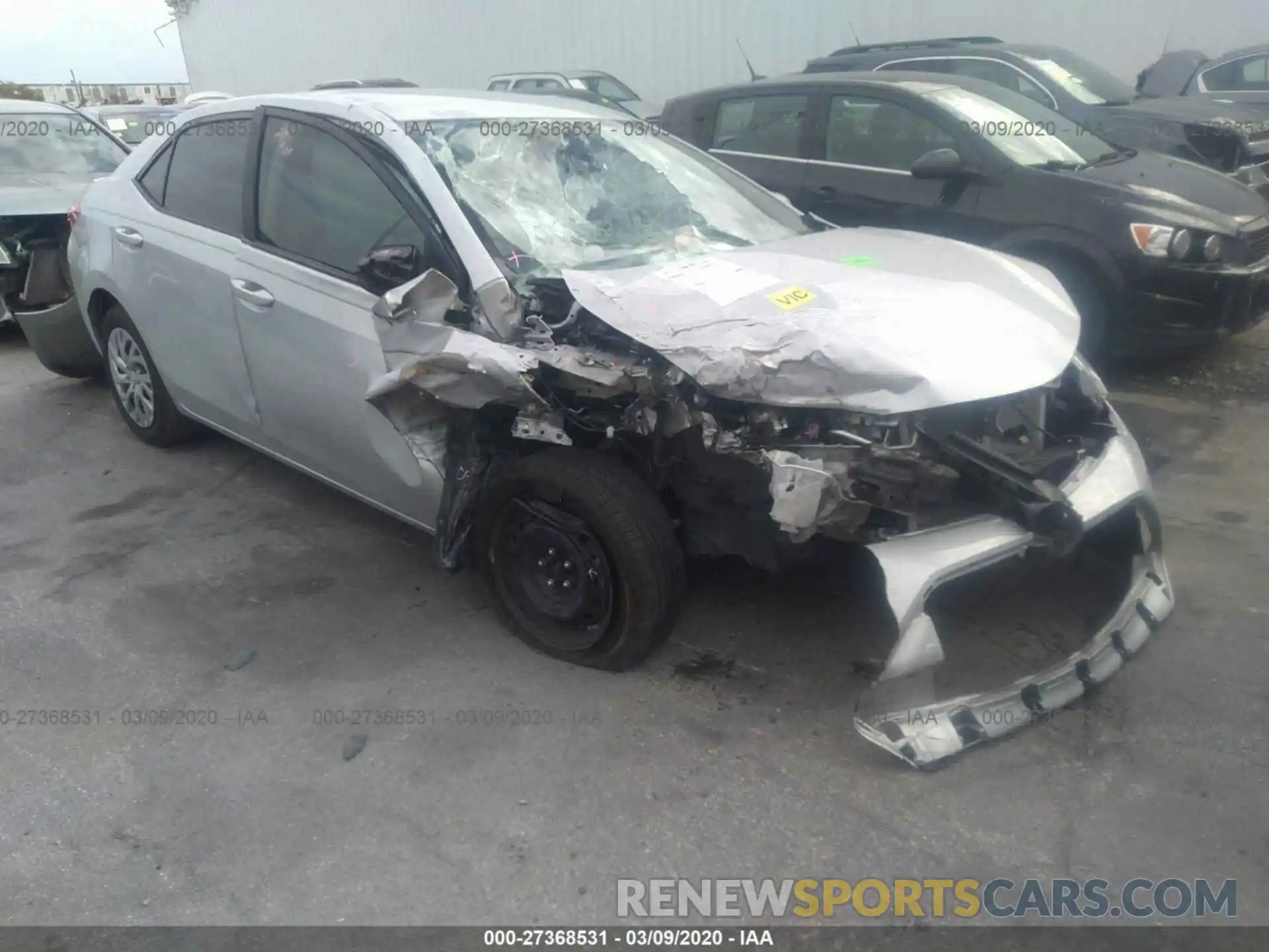 1 Photograph of a damaged car 2T1BURHEXKC196040 TOYOTA COROLLA 2019