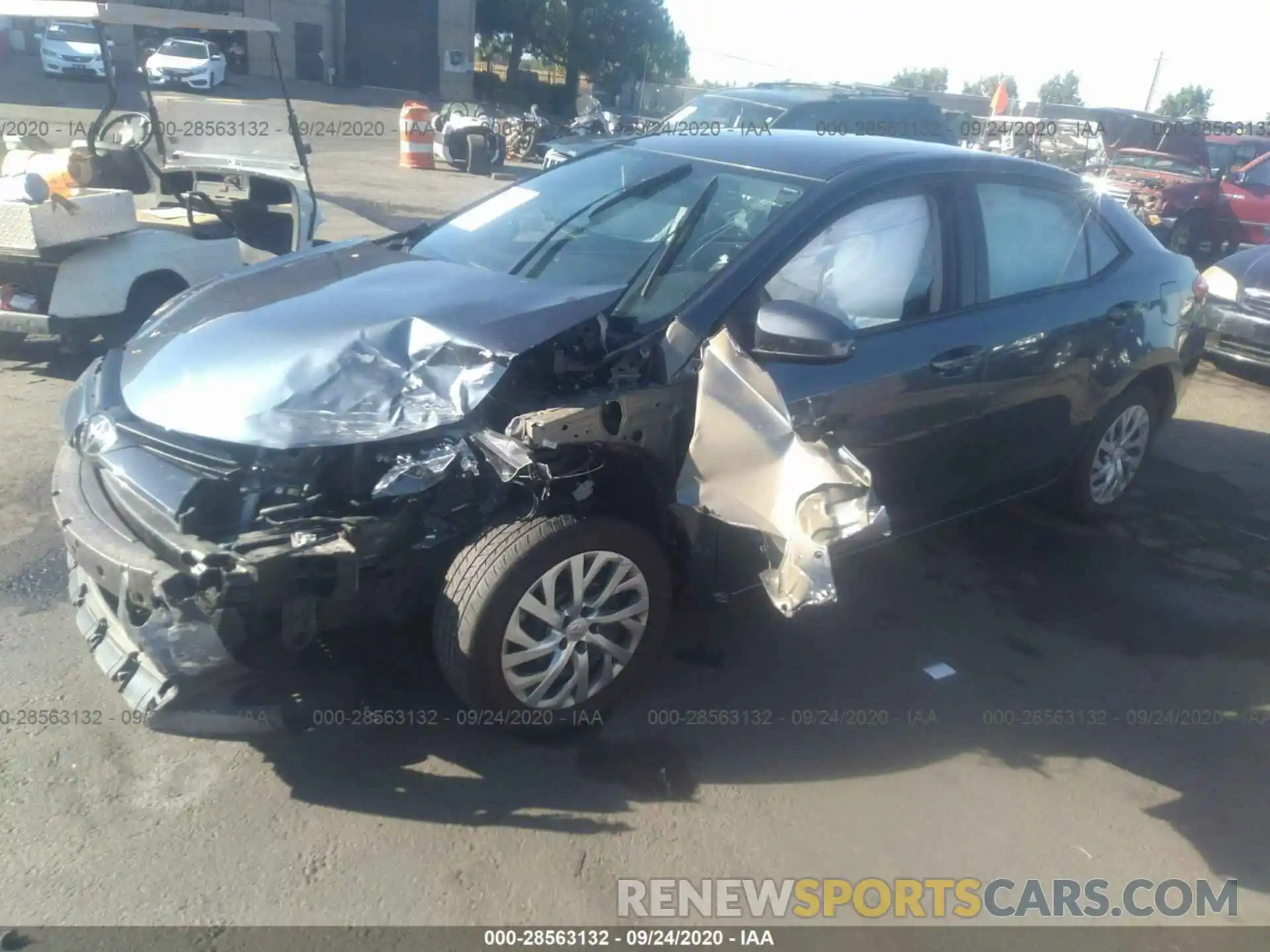 2 Photograph of a damaged car 2T1BURHEXKC197186 TOYOTA COROLLA 2019