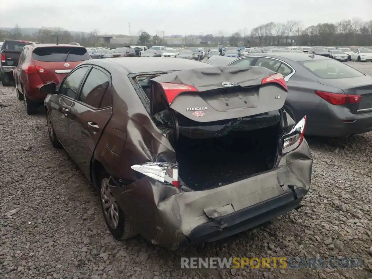 3 Photograph of a damaged car 2T1BURHEXKC197740 TOYOTA COROLLA 2019