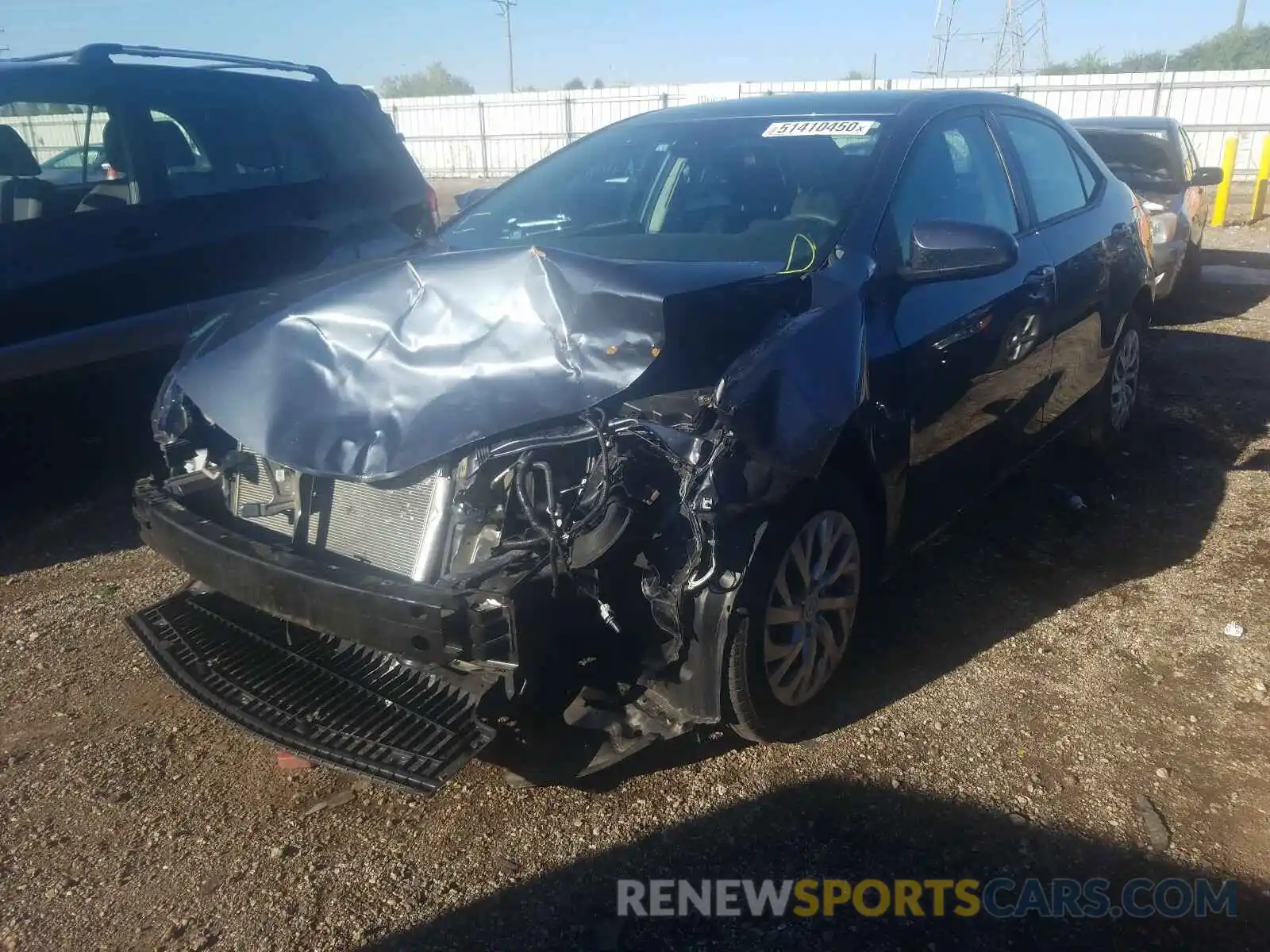 2 Photograph of a damaged car 2T1BURHEXKC198578 TOYOTA COROLLA 2019