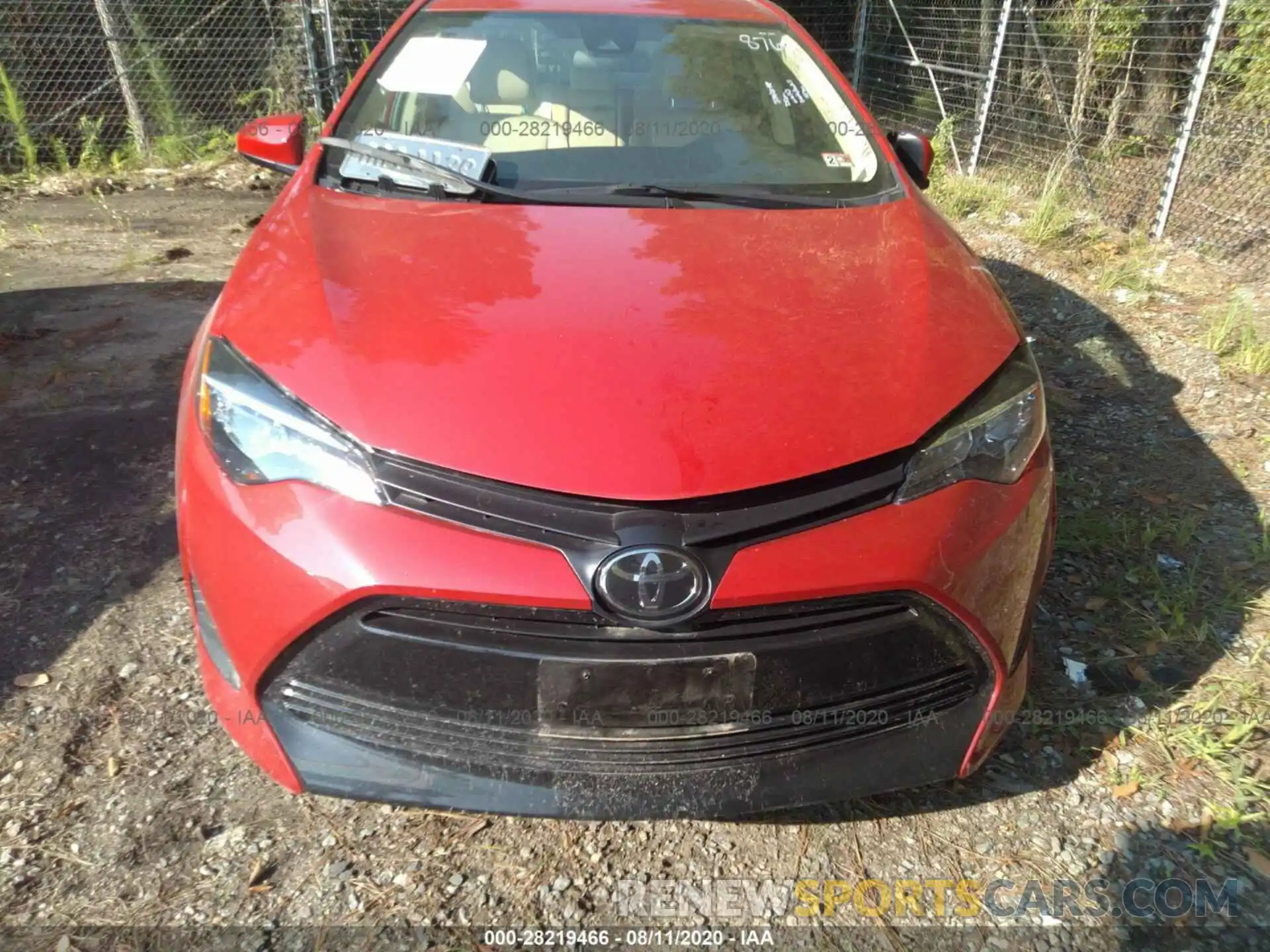 6 Photograph of a damaged car 2T1BURHEXKC198760 TOYOTA COROLLA 2019