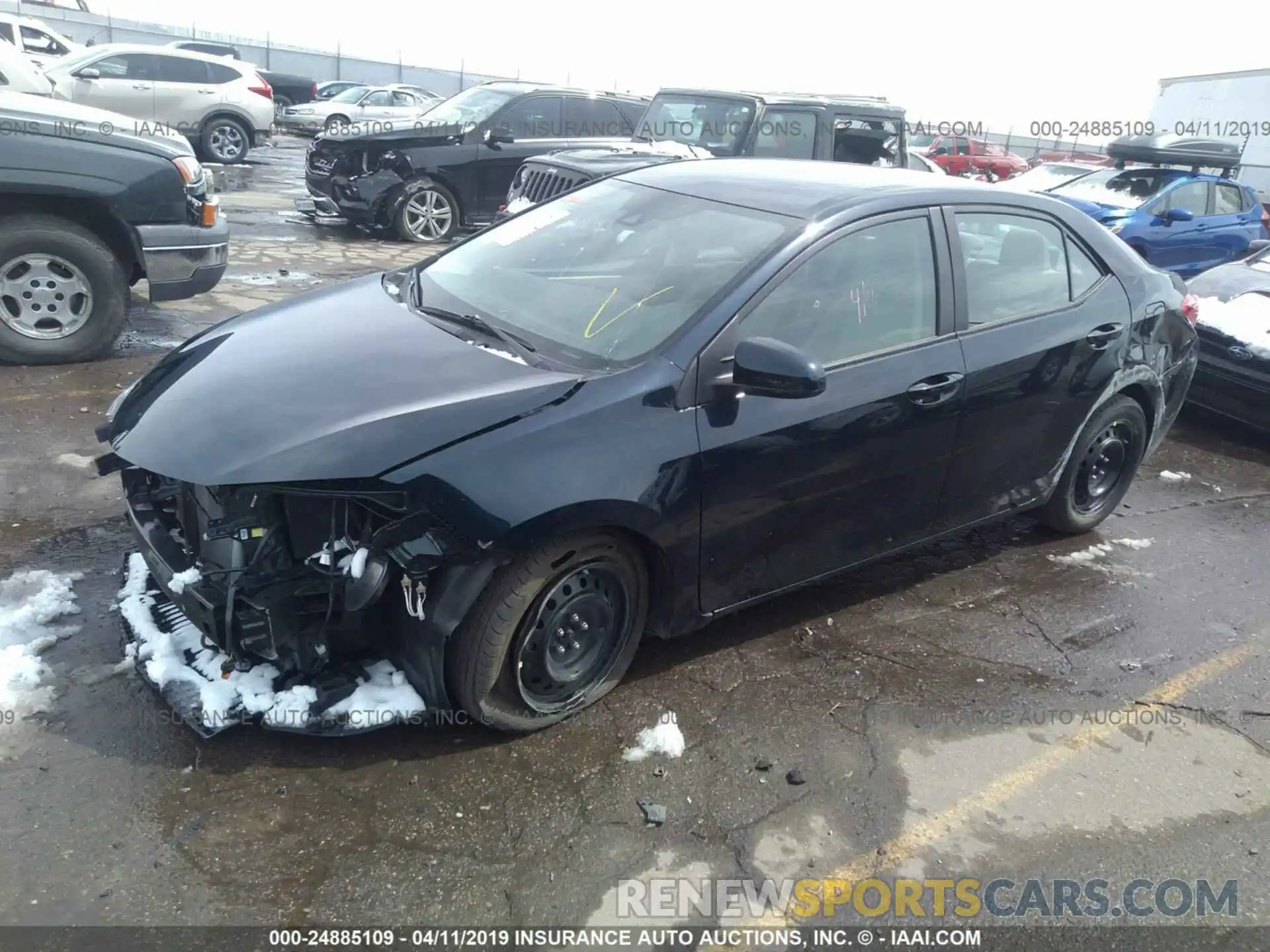 2 Photograph of a damaged car 2T1BURHEXKC199164 TOYOTA COROLLA 2019