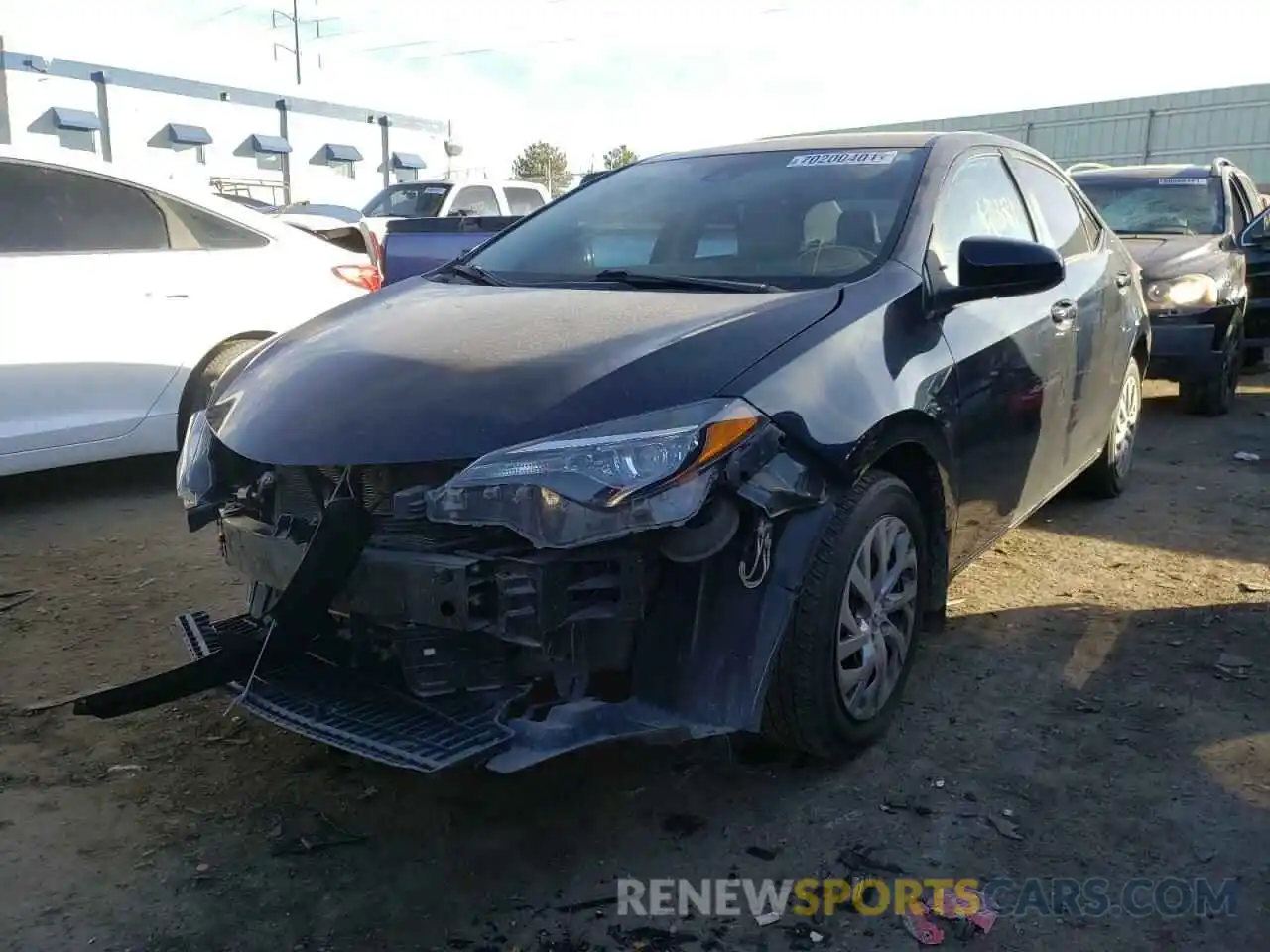 2 Photograph of a damaged car 2T1BURHEXKC201396 TOYOTA COROLLA 2019