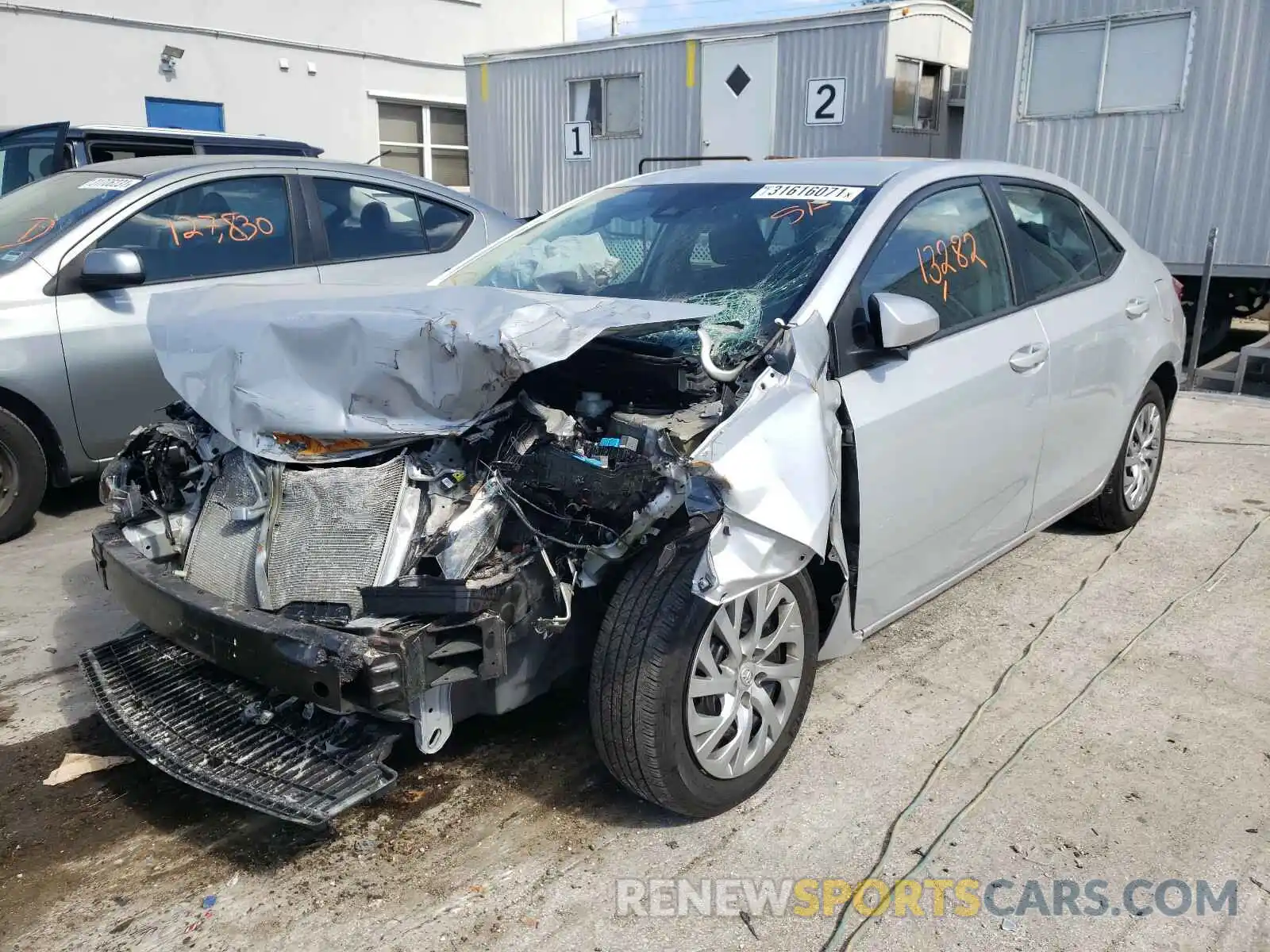 2 Photograph of a damaged car 2T1BURHEXKC202130 TOYOTA COROLLA 2019