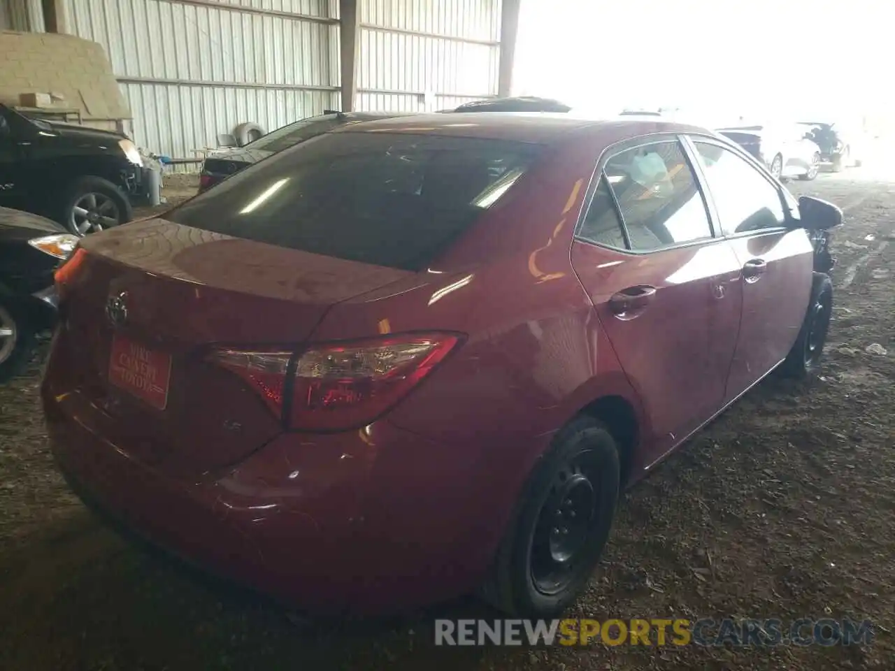 4 Photograph of a damaged car 2T1BURHEXKC202158 TOYOTA COROLLA 2019