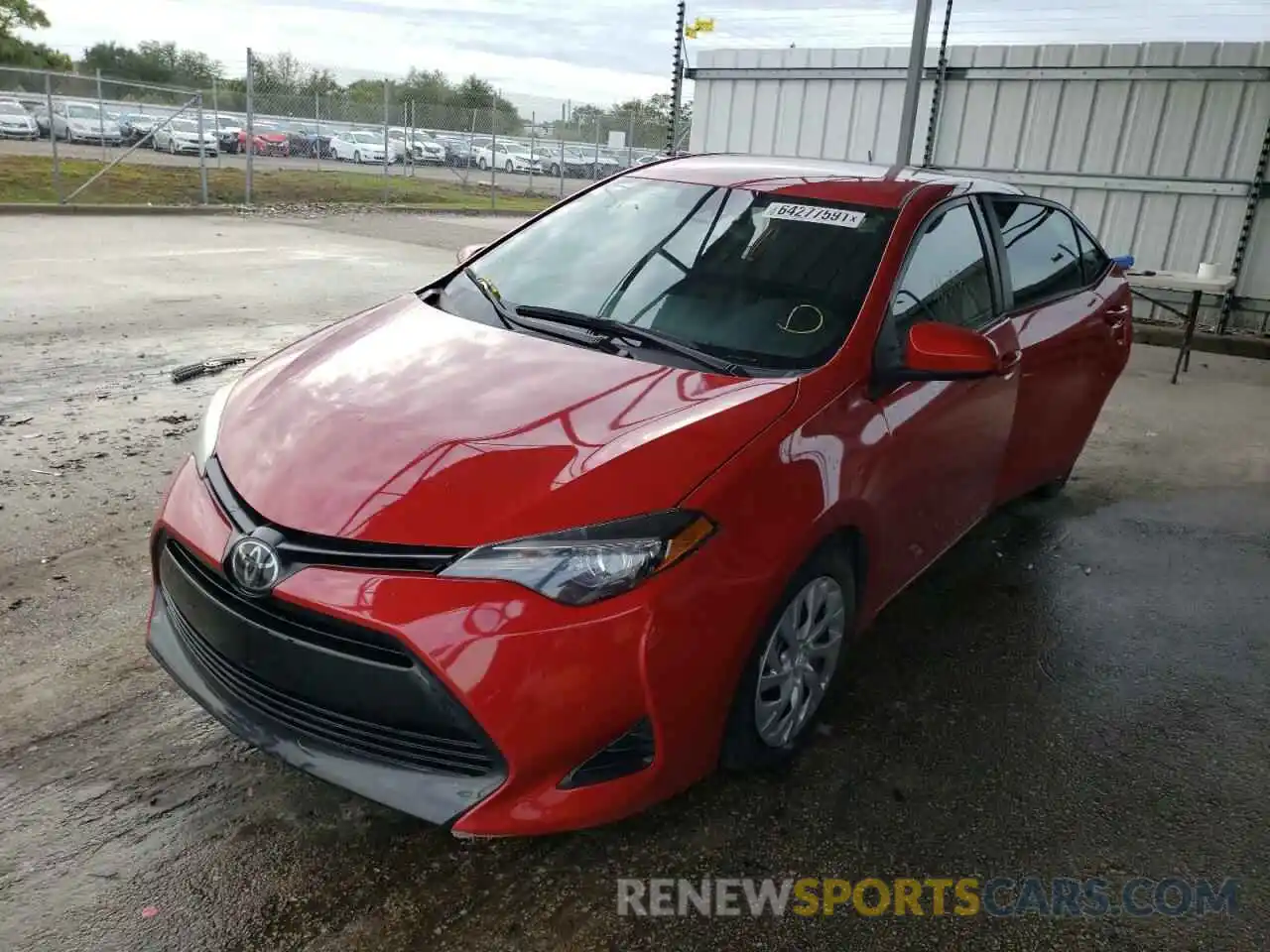 2 Photograph of a damaged car 2T1BURHEXKC202192 TOYOTA COROLLA 2019