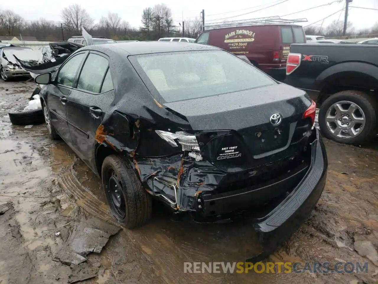 3 Photograph of a damaged car 2T1BURHEXKC203200 TOYOTA COROLLA 2019