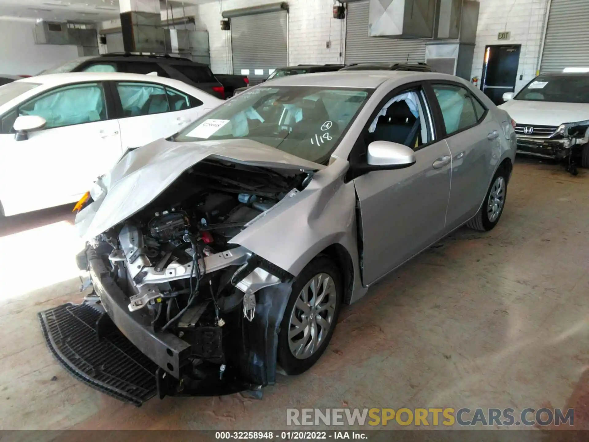 2 Photograph of a damaged car 2T1BURHEXKC203732 TOYOTA COROLLA 2019