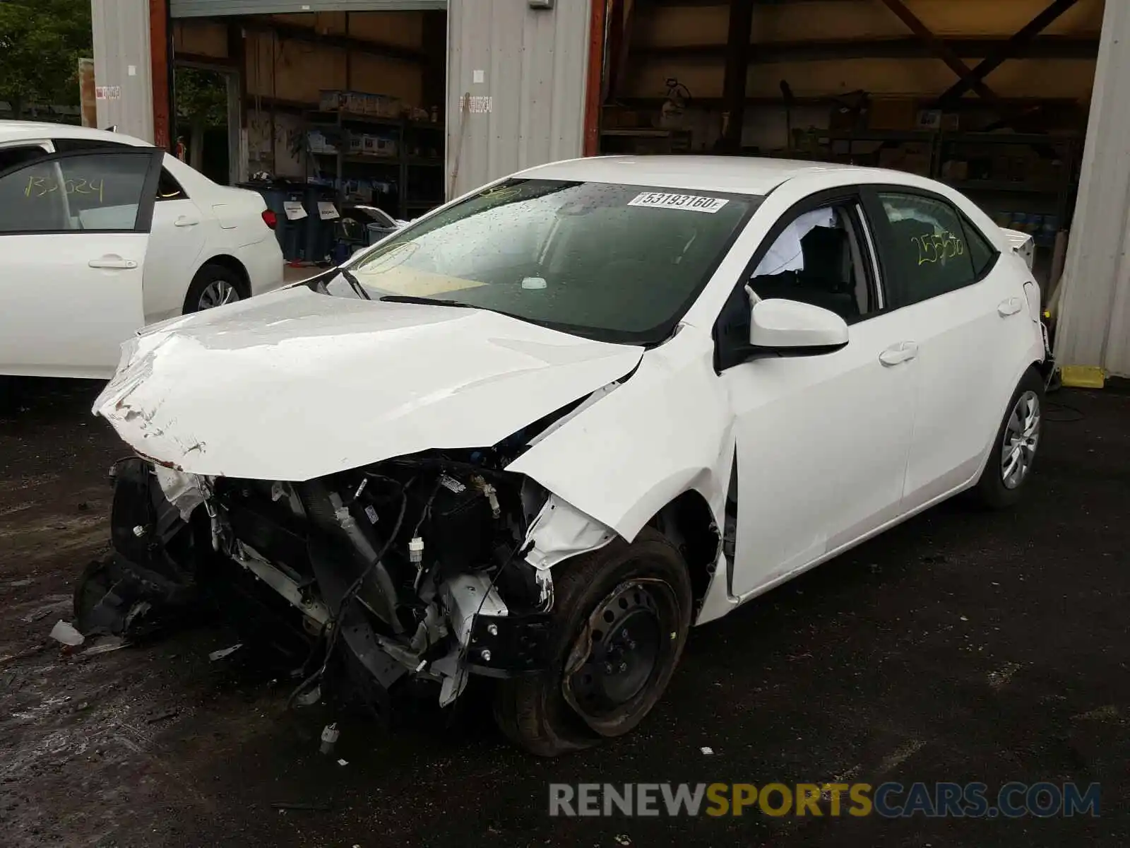 2 Photograph of a damaged car 2T1BURHEXKC203911 TOYOTA COROLLA 2019