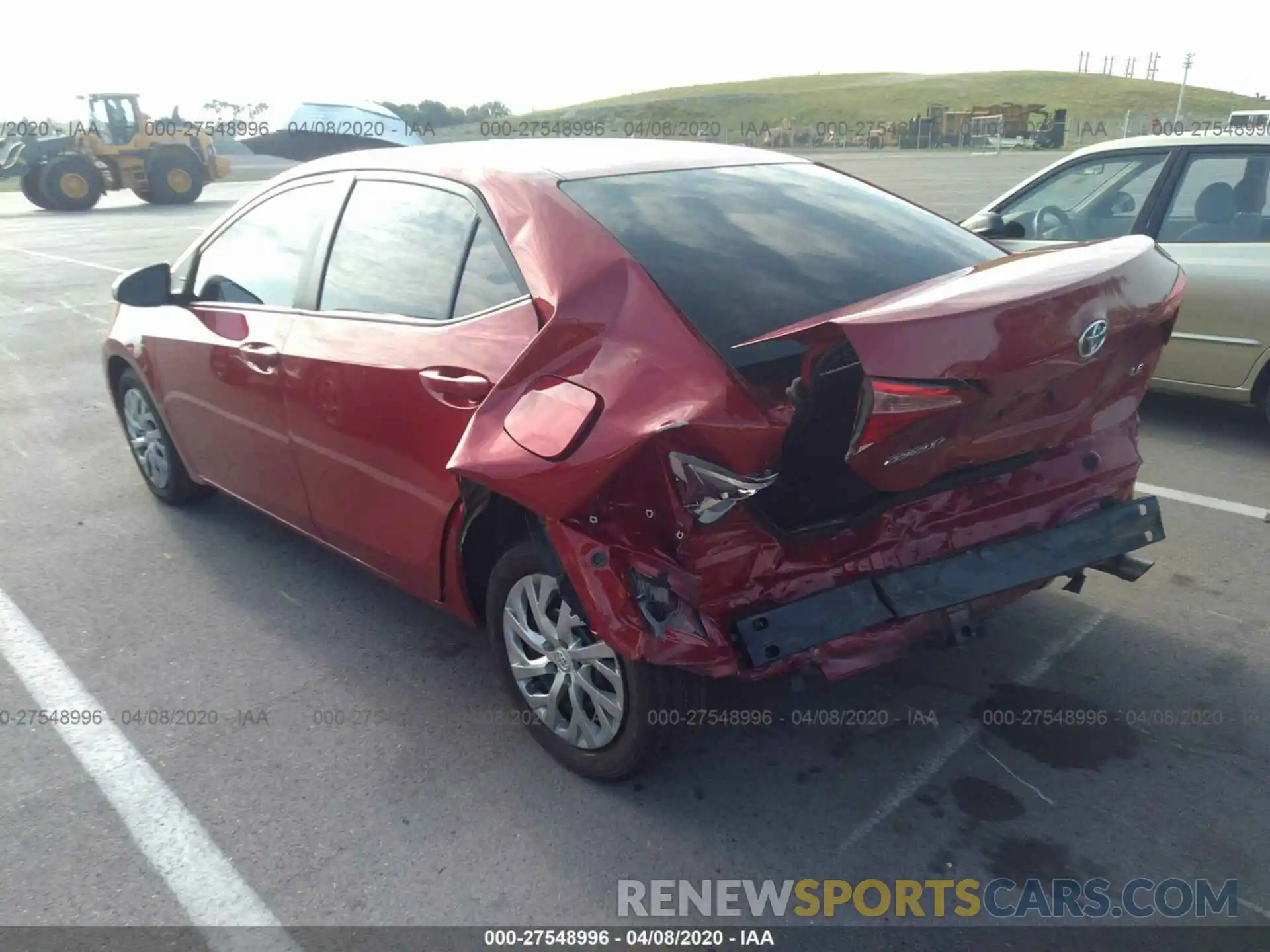 3 Photograph of a damaged car 2T1BURHEXKC203956 TOYOTA COROLLA 2019