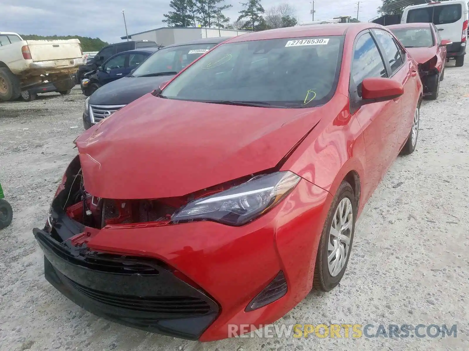 2 Photograph of a damaged car 2T1BURHEXKC204993 TOYOTA COROLLA 2019