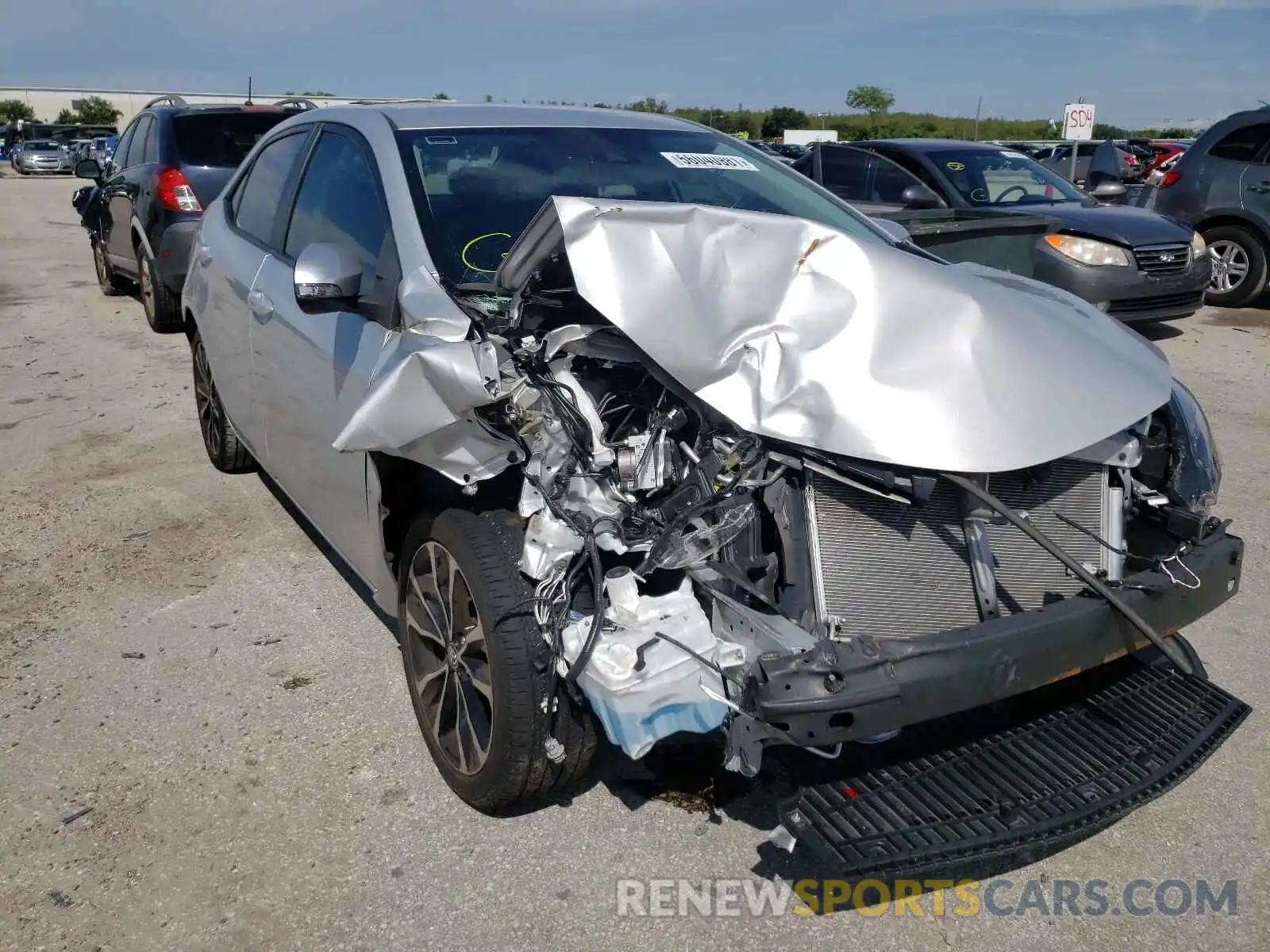 1 Photograph of a damaged car 2T1BURHEXKC205089 TOYOTA COROLLA 2019